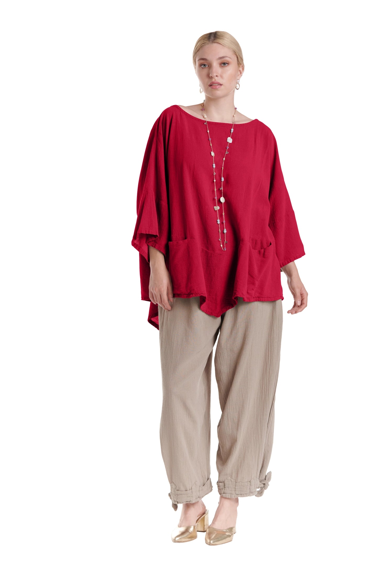 Kitty Cotton Gauze Blouse-Oh My Gauze