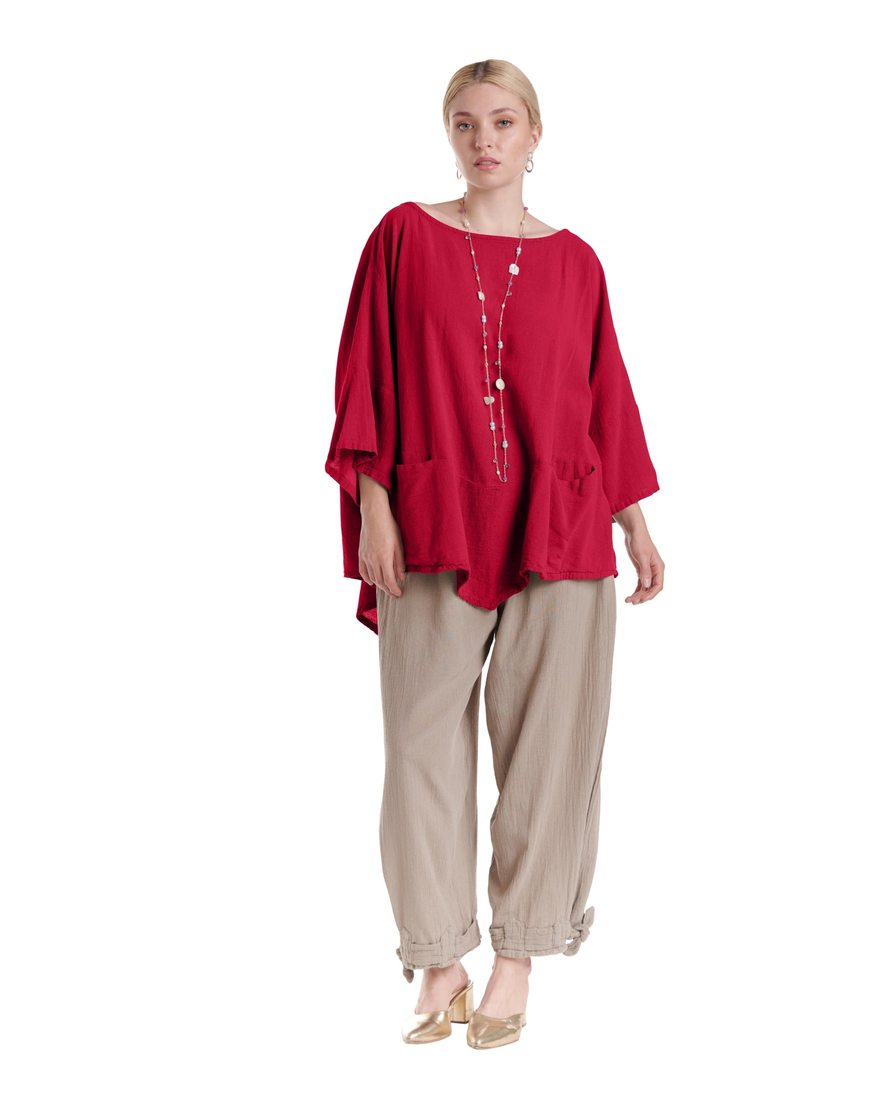 Kitty Cotton Gauze Blouse-Oh My Gauze