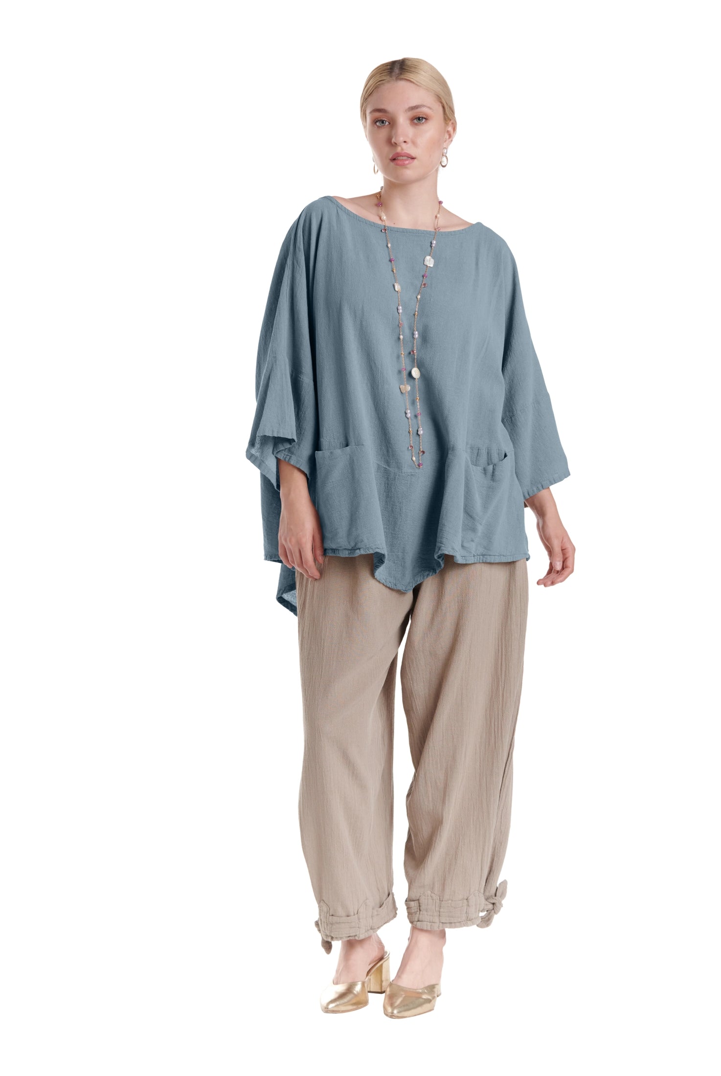 Kitty Cotton Gauze Blouse-Oh My Gauze