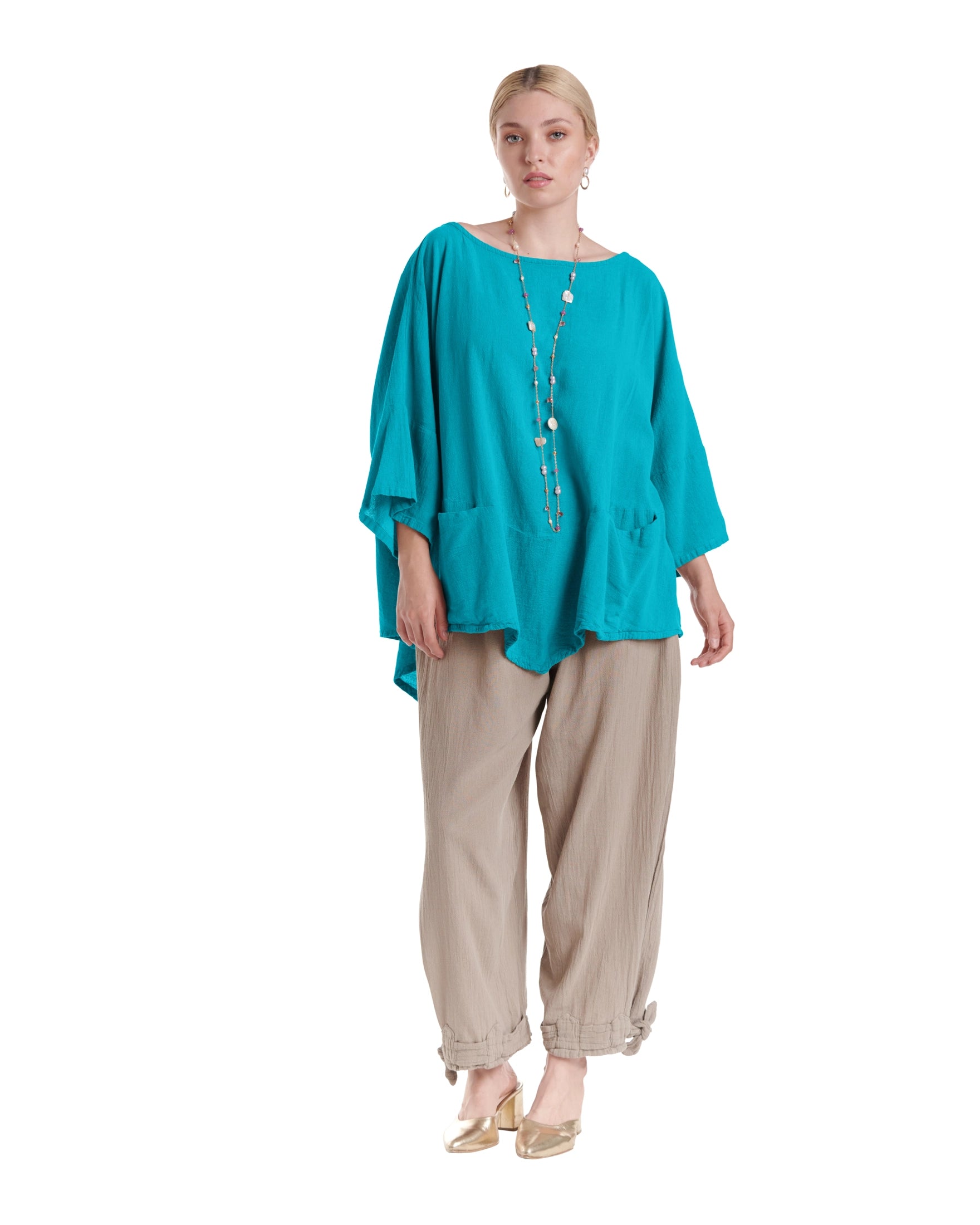 Kitty Cotton Gauze Blouse-Oh My Gauze