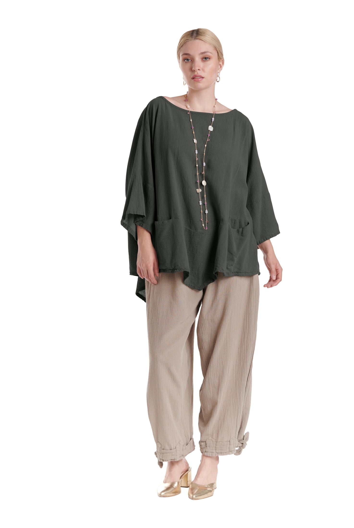 Kitty Cotton Gauze Blouse-Oh My Gauze