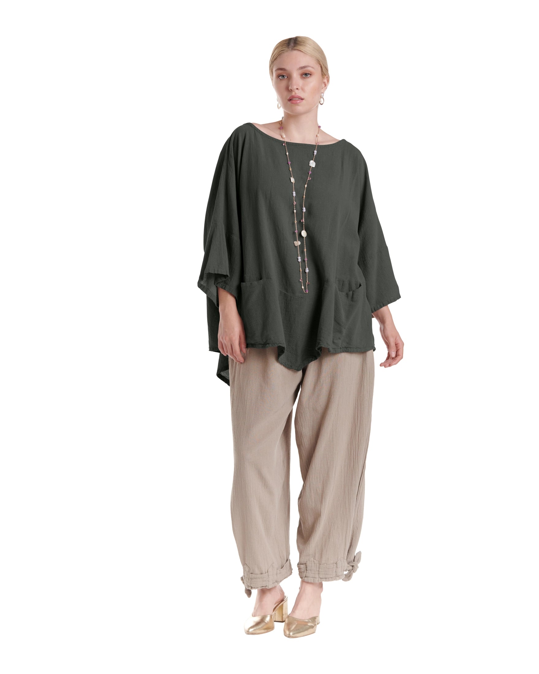 Kitty Cotton Gauze Blouse-Oh My Gauze