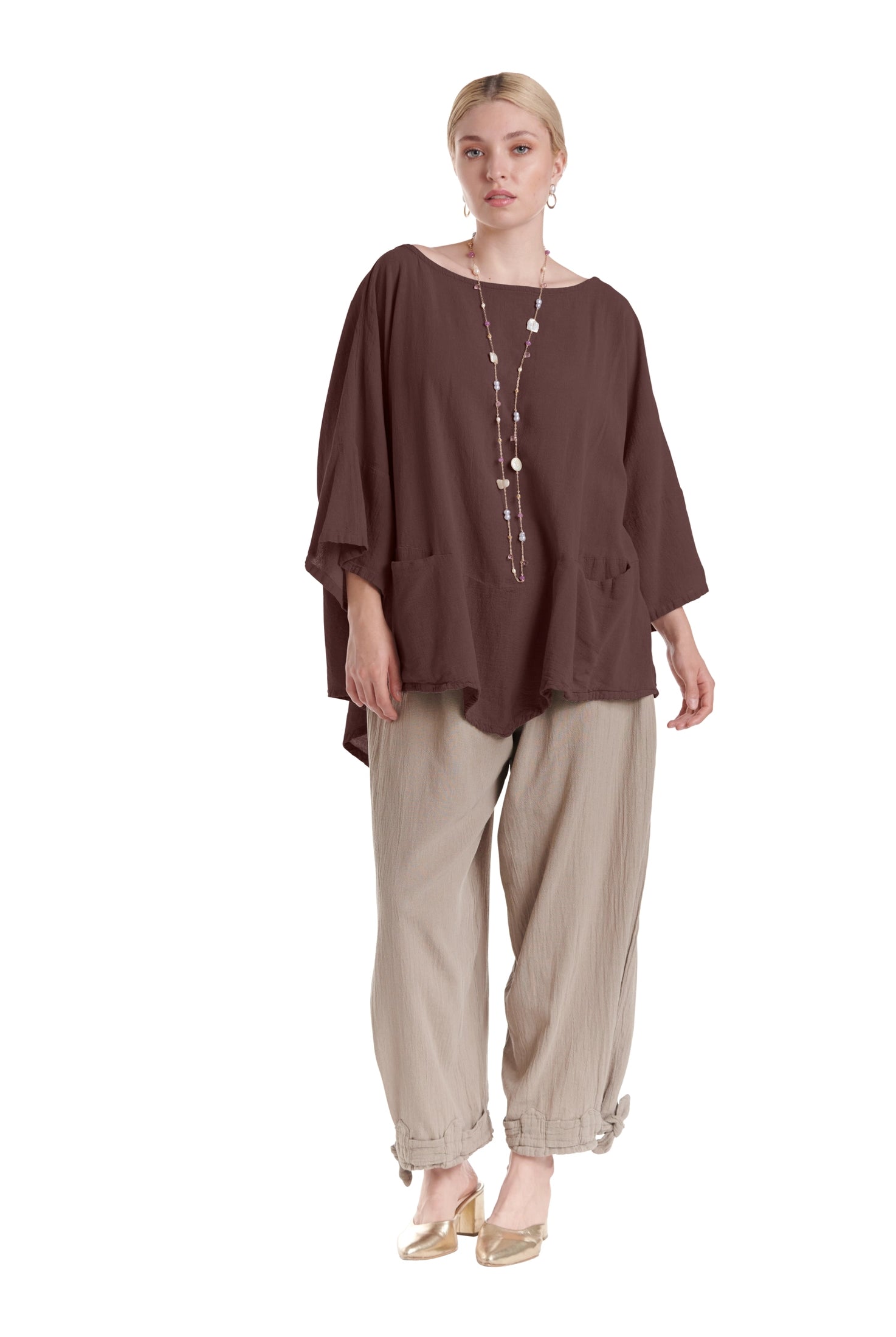 Kitty Cotton Gauze Blouse-Oh My Gauze