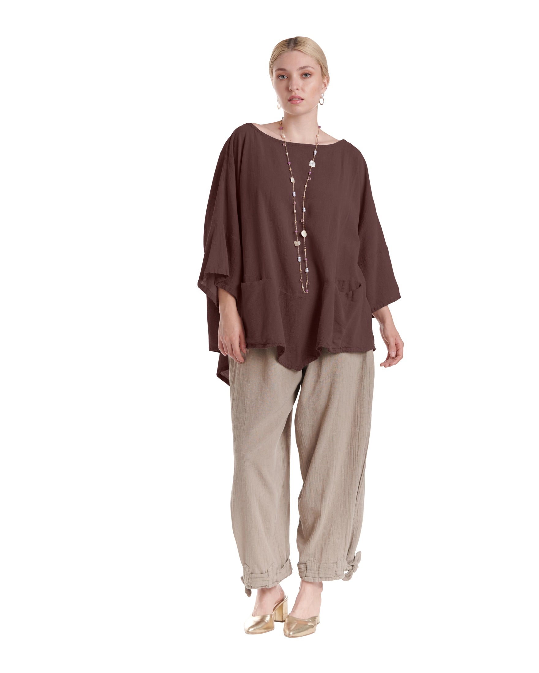 Kitty Cotton Gauze Blouse-Oh My Gauze