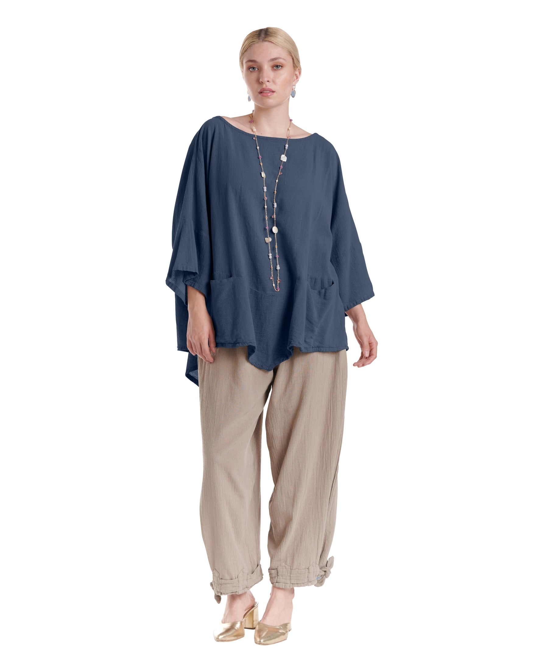 Kitty Cotton Gauze Blouse-Oh My Gauze