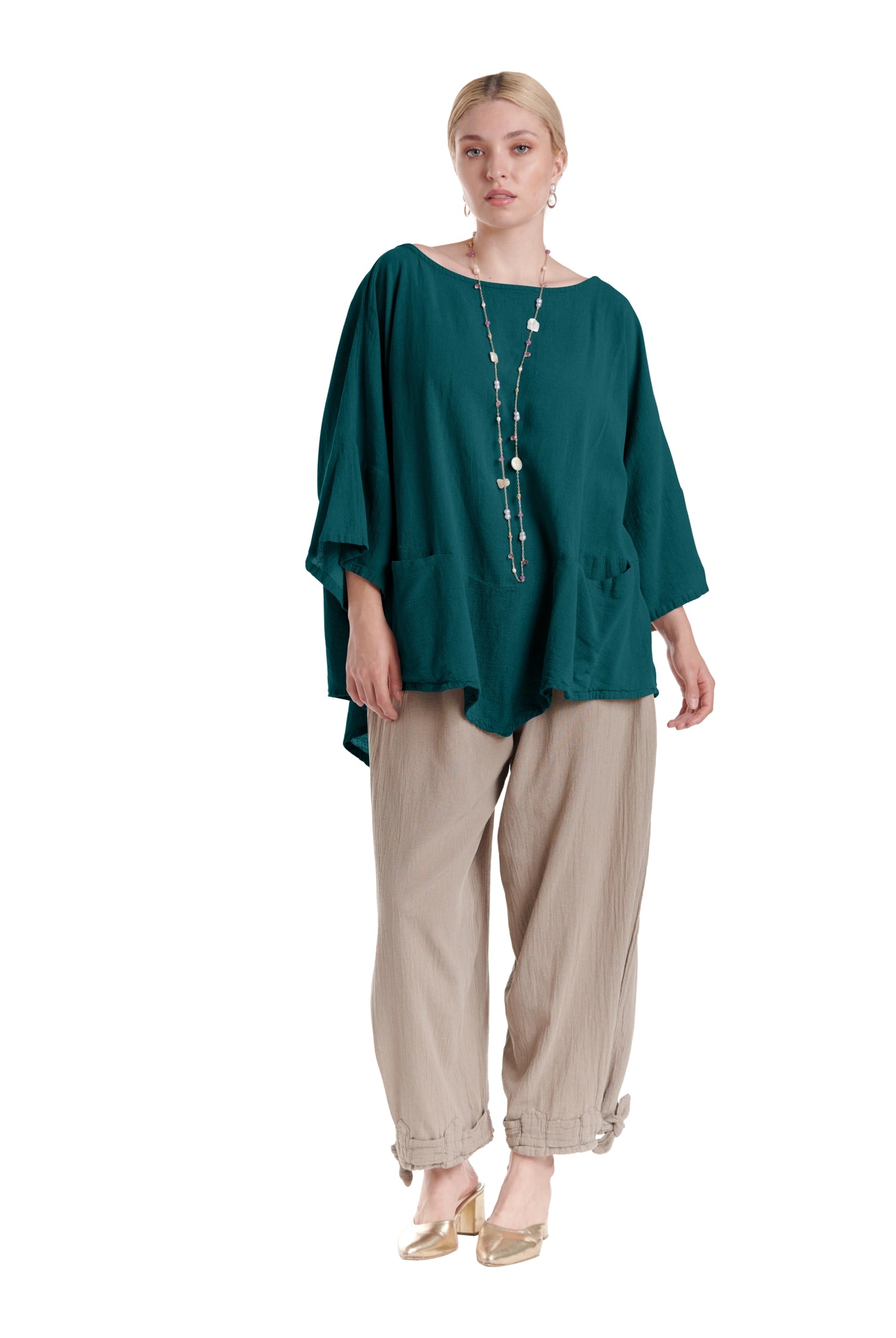 Kitty Cotton Gauze Blouse-Oh My Gauze