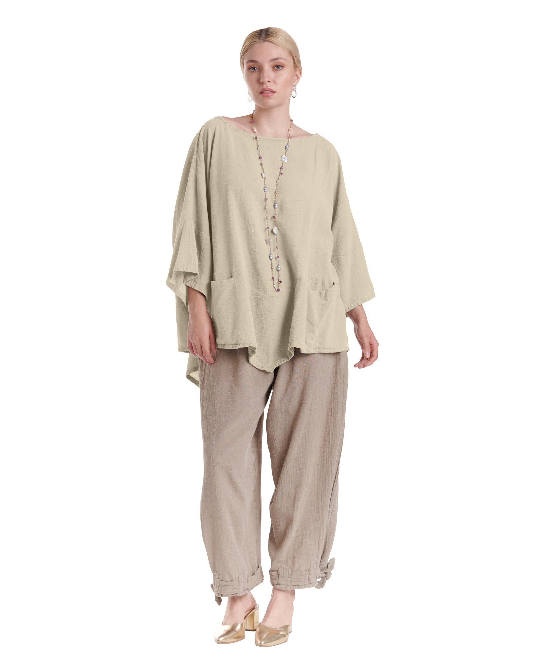 Kitty Cotton Gauze Blouse-Oh My Gauze