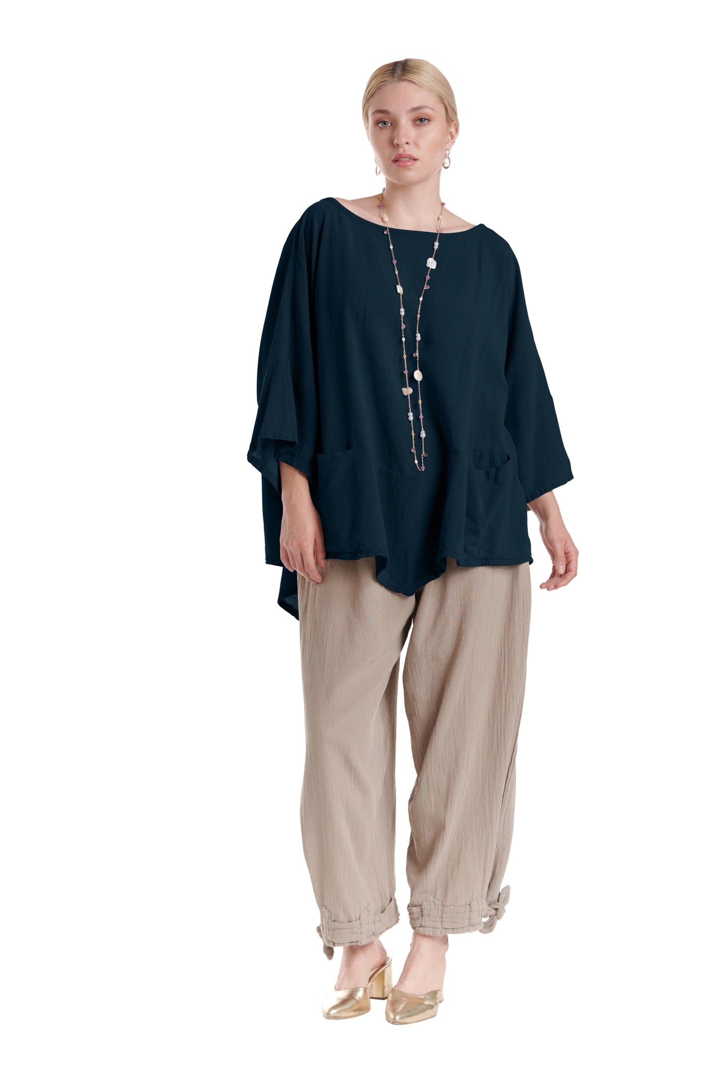 Kitty Cotton Gauze Blouse-Oh My Gauze