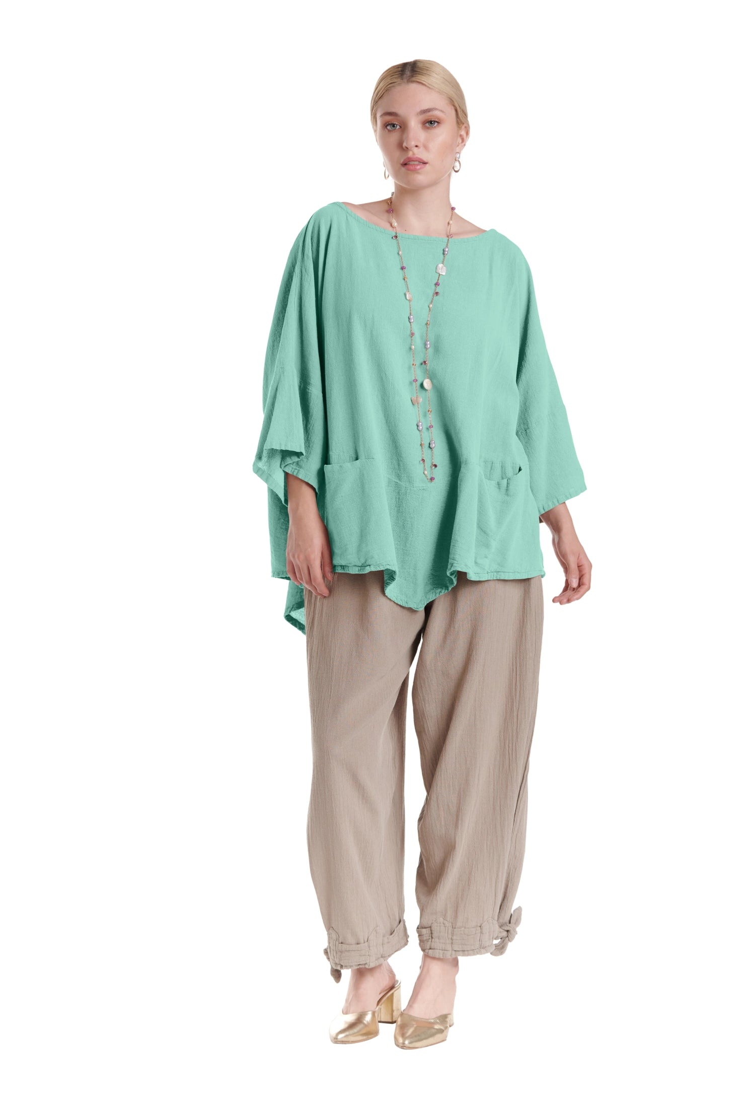 Kitty Cotton Gauze Blouse-Oh My Gauze
