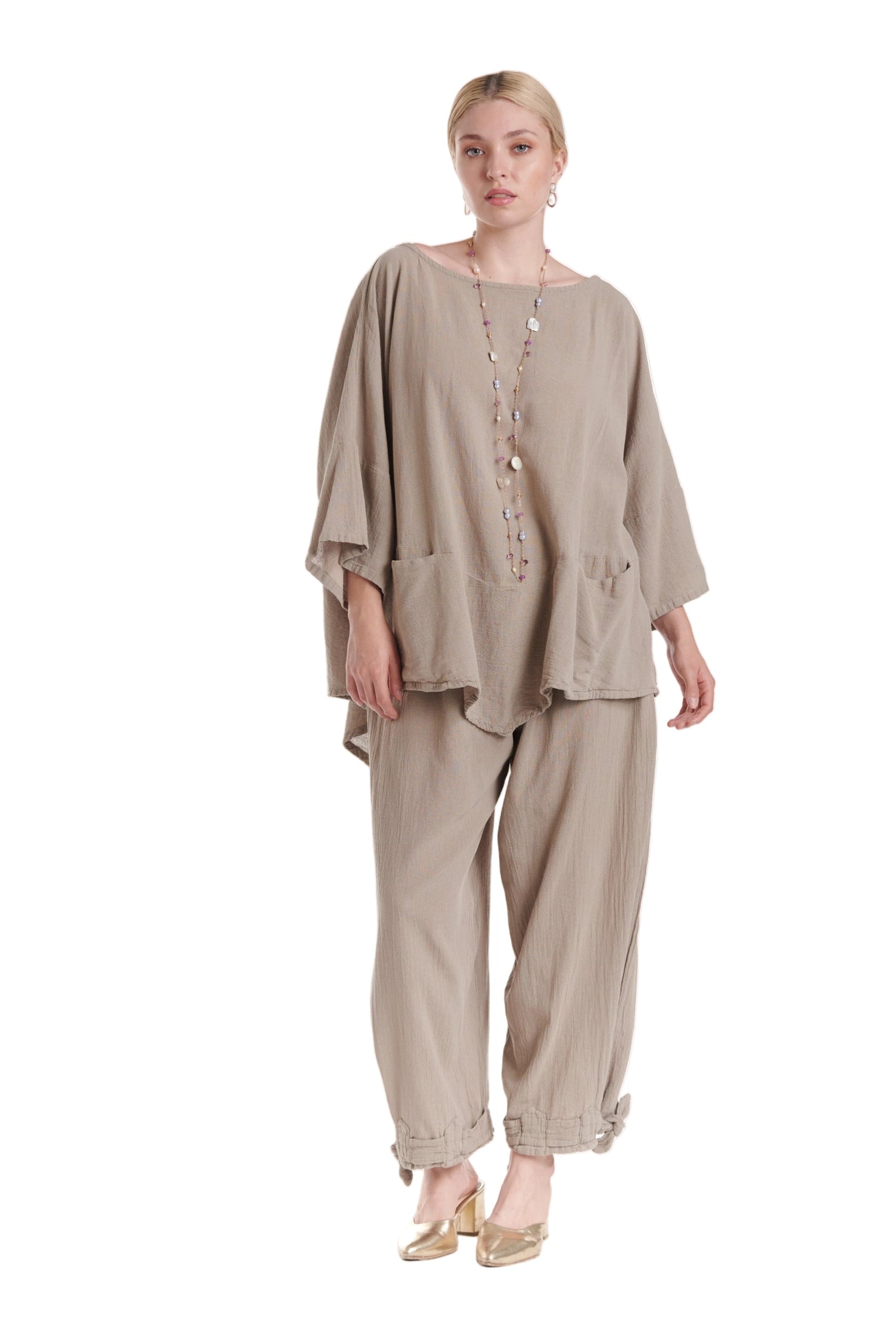 Kitty Cotton Gauze Blouse-Oh My Gauze