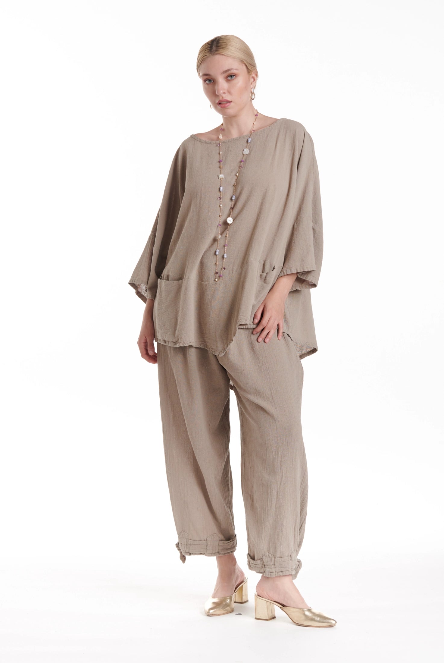 Kitty Cotton Gauze Blouse-Oh My Gauze