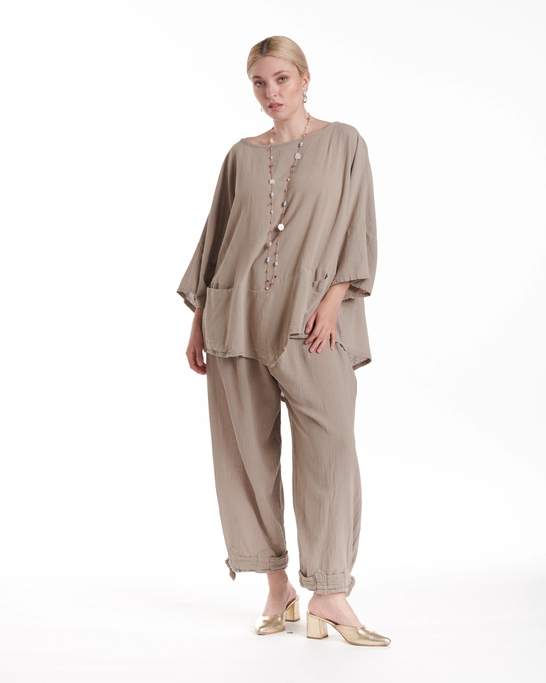 Kitty Cotton Gauze Blouse-Oh My Gauze