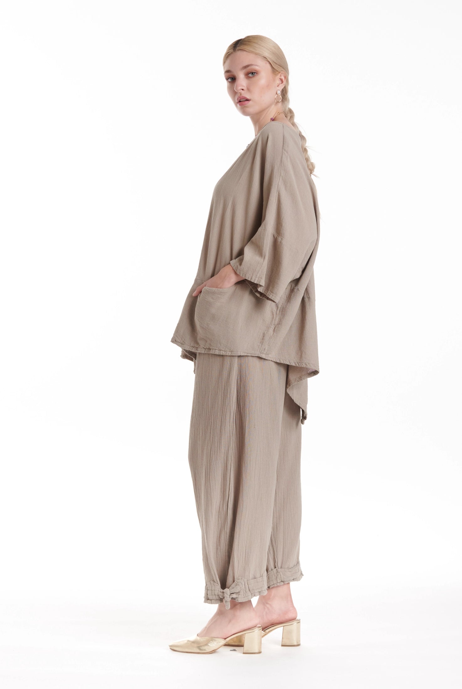 Kitty Cotton Gauze Blouse-Oh My Gauze