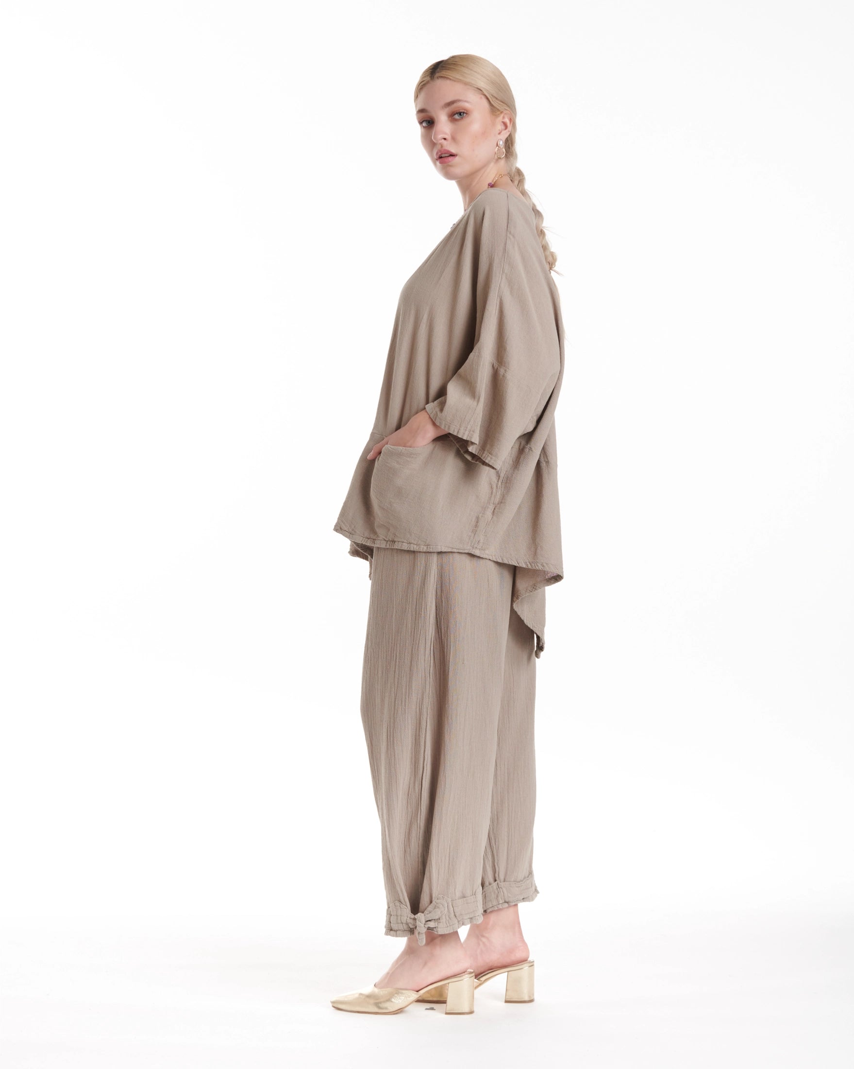 Kitty Cotton Gauze Blouse-Oh My Gauze