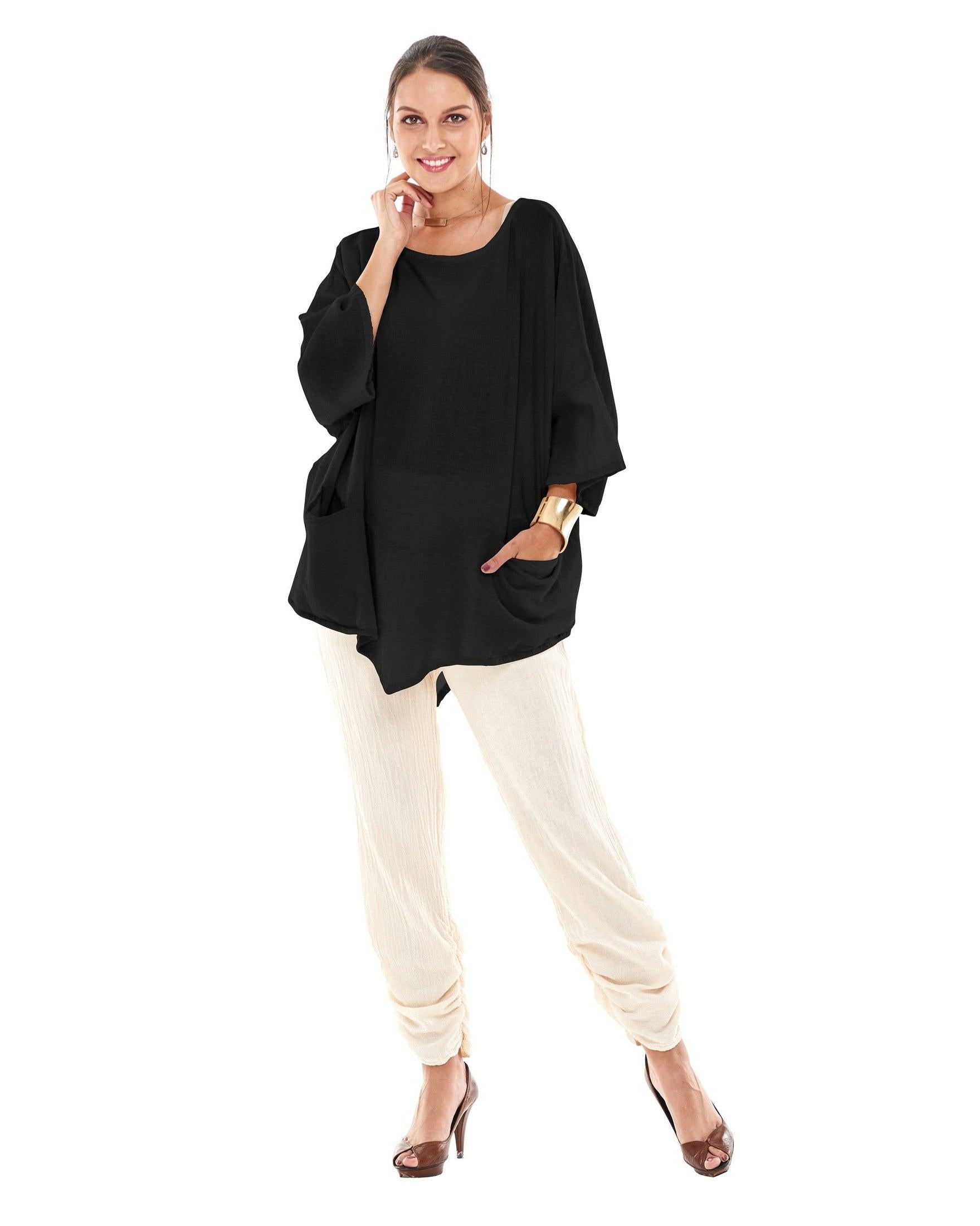 Kitty Cotton Gauze Blouse-Oh My Gauze
