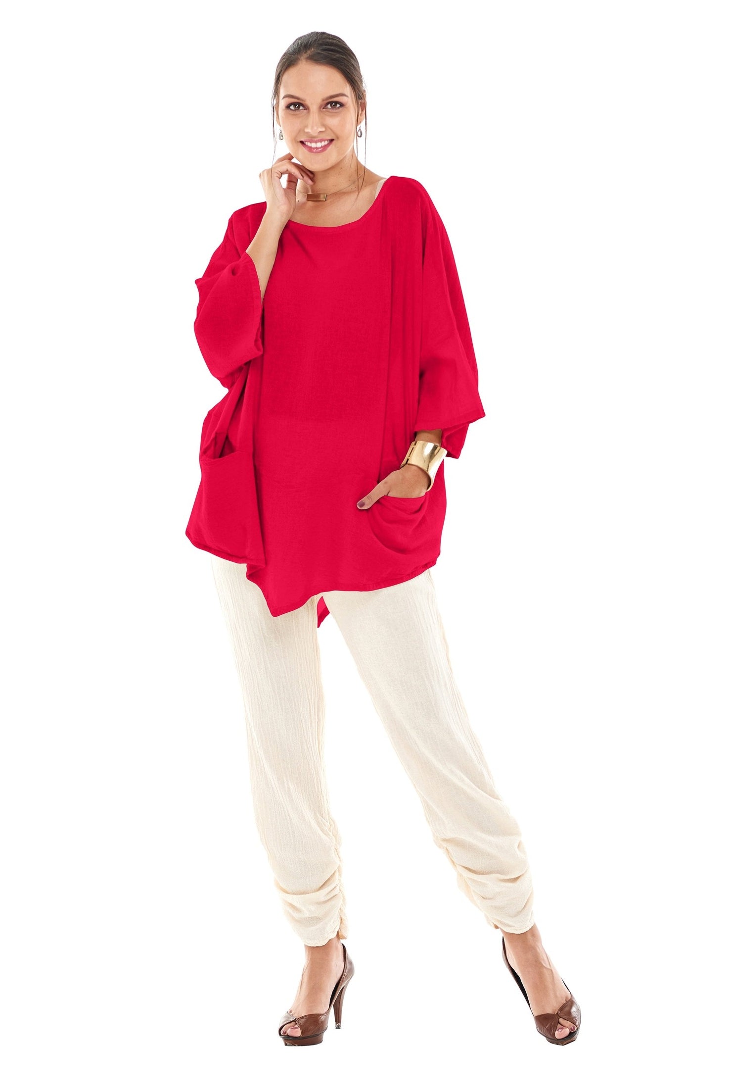 Kitty Cotton Gauze Blouse-Oh My Gauze