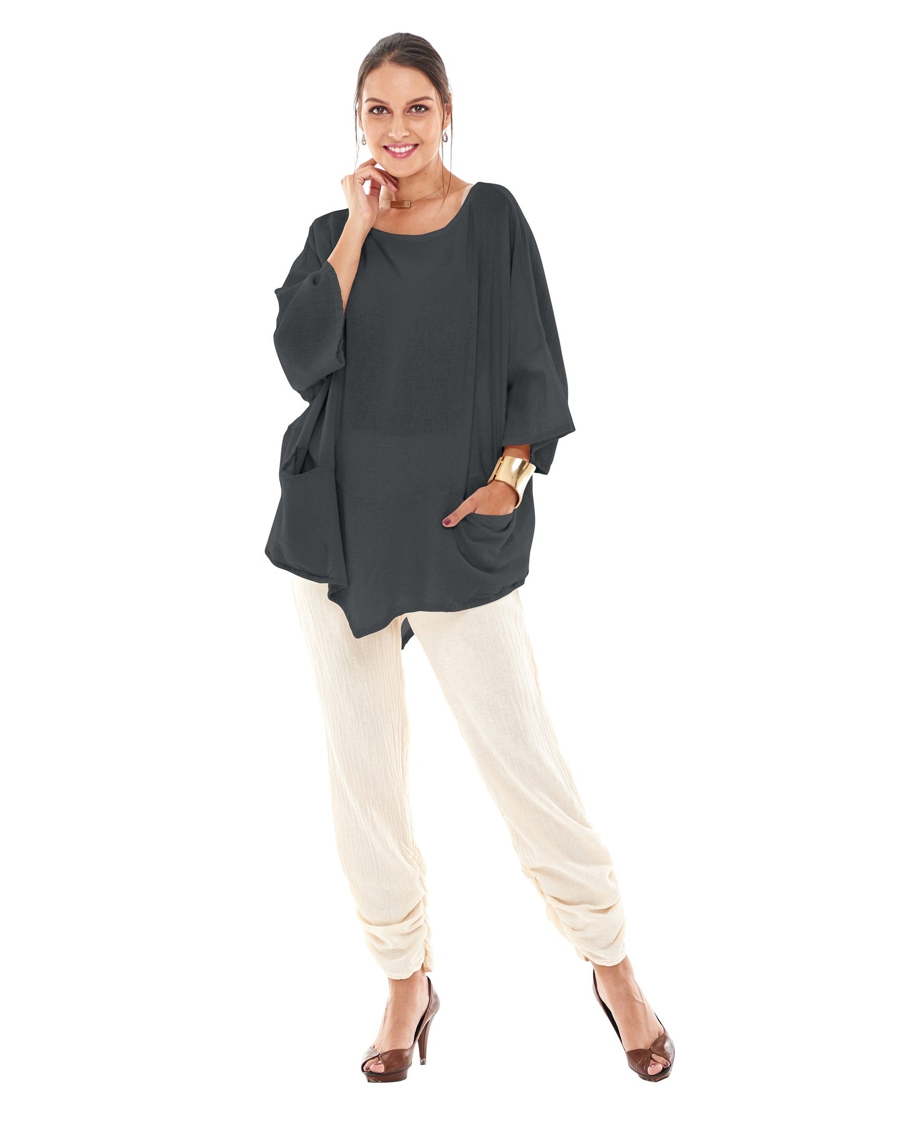 Kitty Cotton Gauze Blouse-Oh My Gauze
