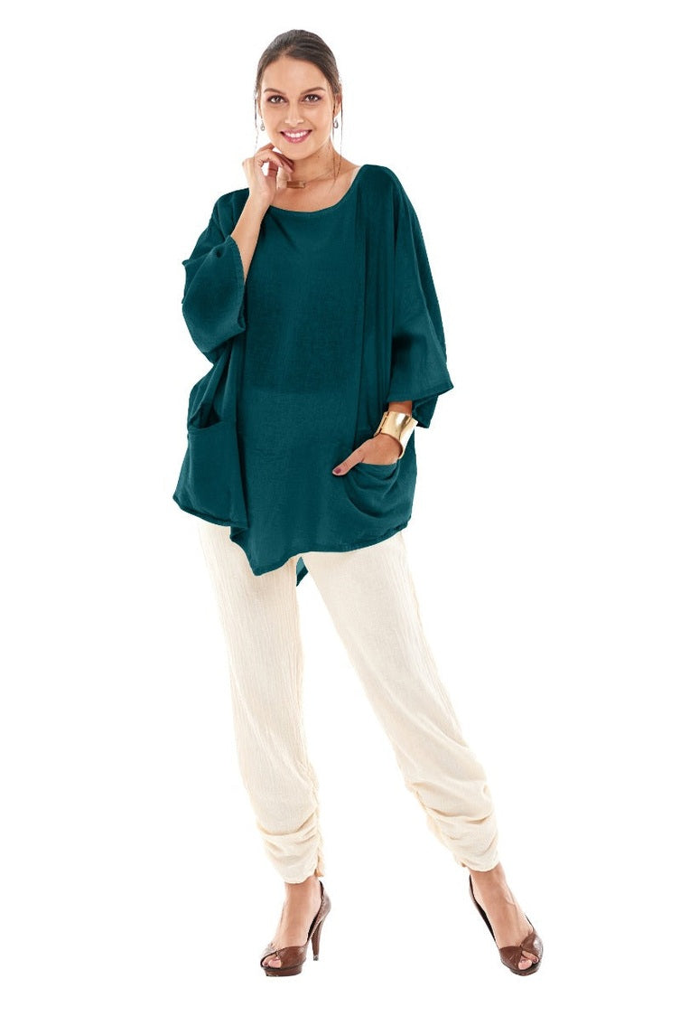 Kitty Cotton Gauze Blouse-Oh My Gauze