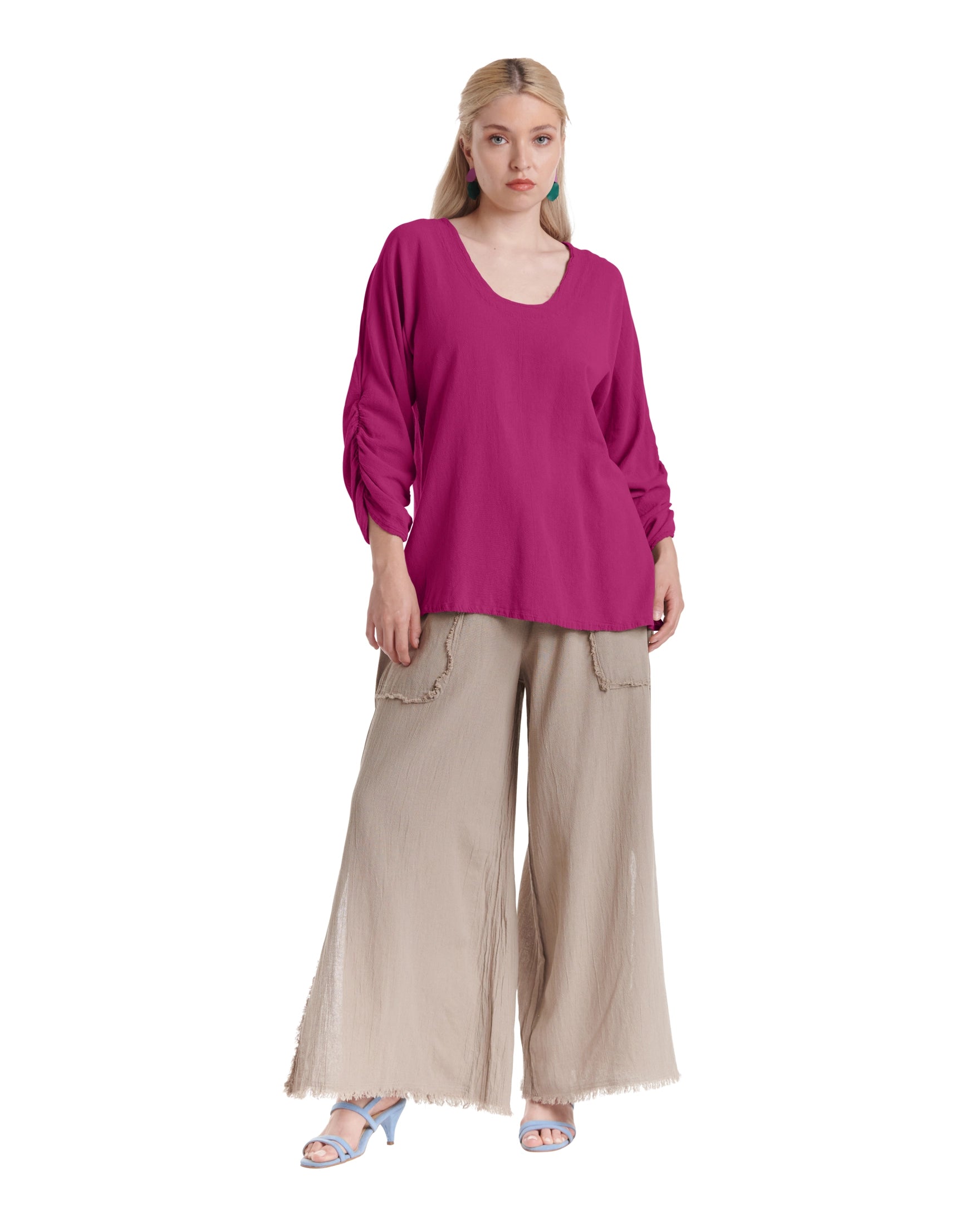 Lana Cotton Gauze Blouse-Oh My Gauze