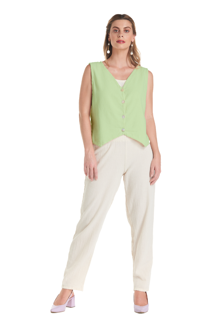 Larissa Cotton Gauze Vest - Final Sale-Oh My Gauze