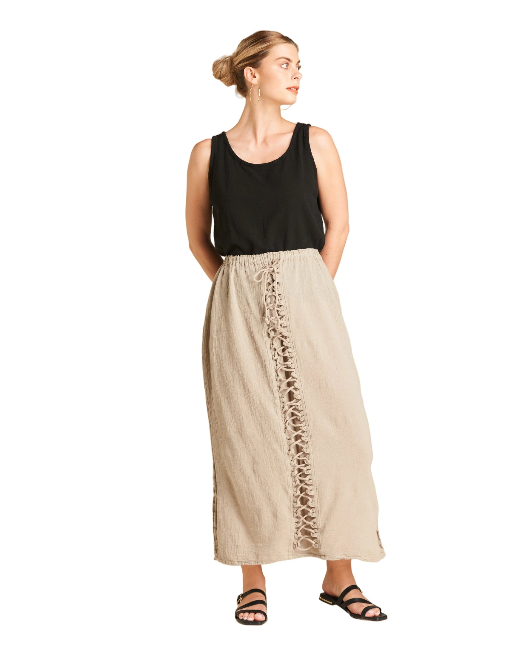 Lattice Skirt - Final Sale-Oh My Gauze