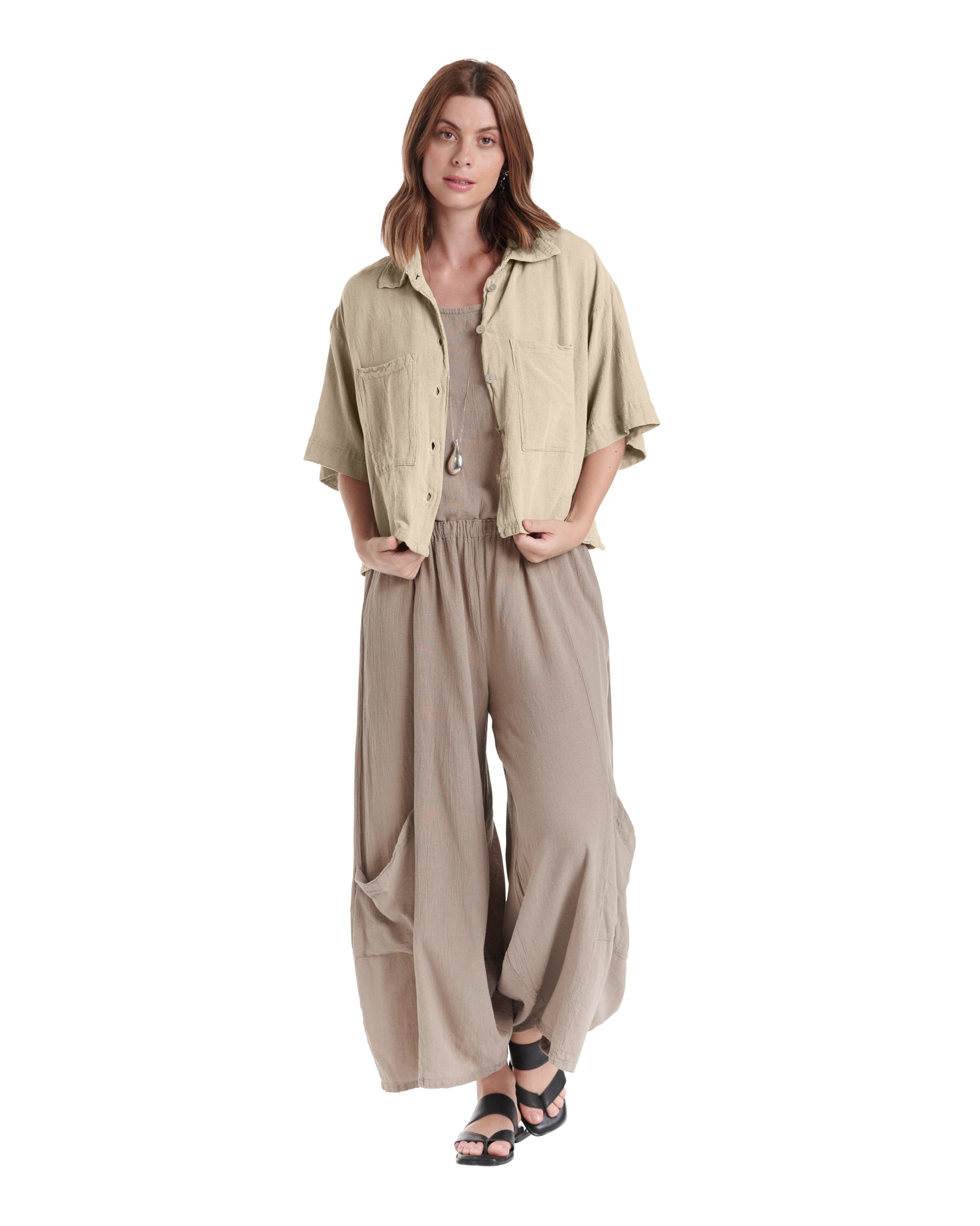 Lena Cotton Gauze Blouse – New Arrival-Oh My Gauze