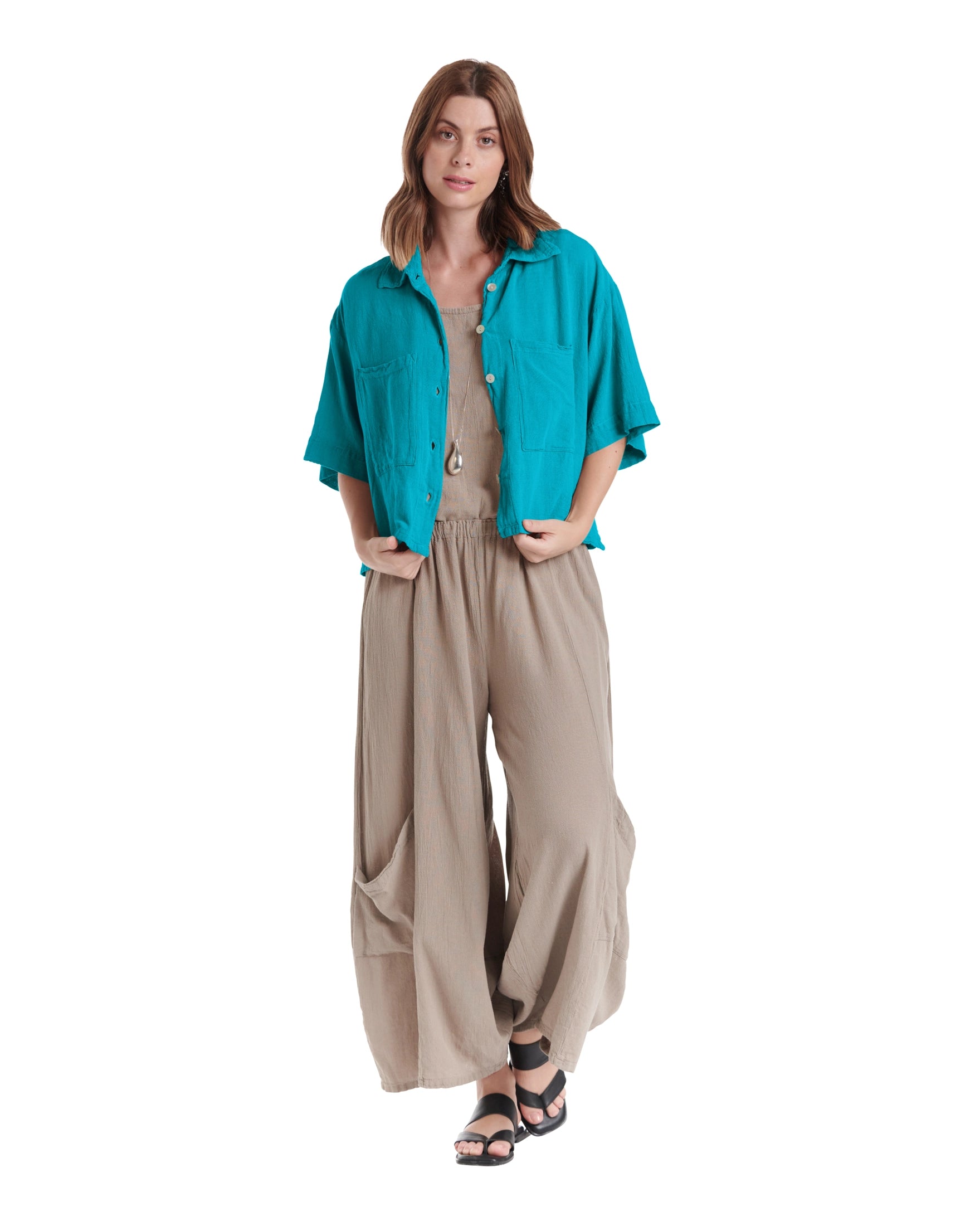 Lena Cotton Gauze Blouse – New Arrival-Oh My Gauze