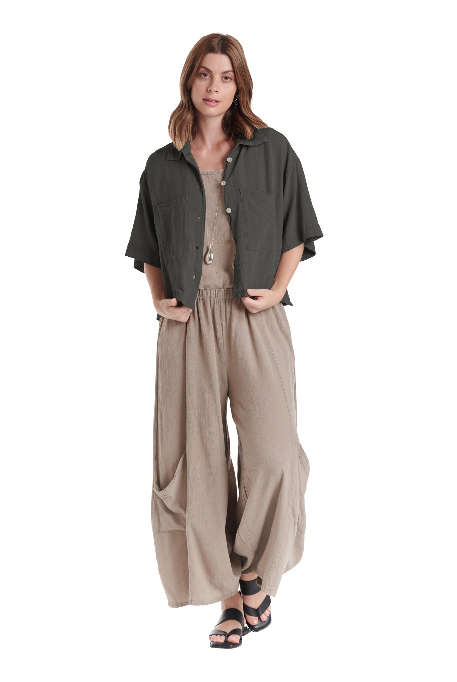 Lena Cotton Gauze Blouse – New Arrival-Oh My Gauze