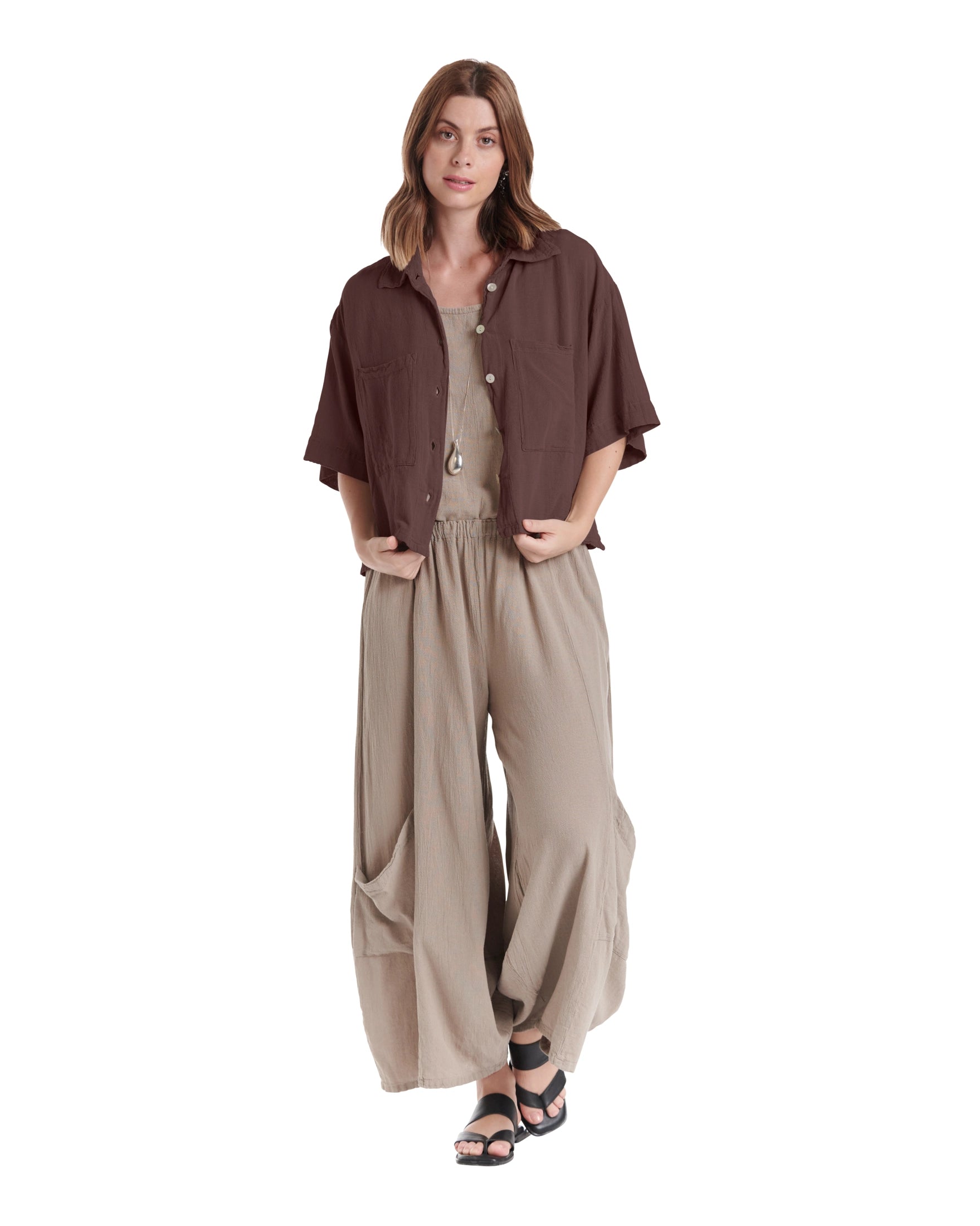 Lena Cotton Gauze Blouse – New Arrival-Oh My Gauze