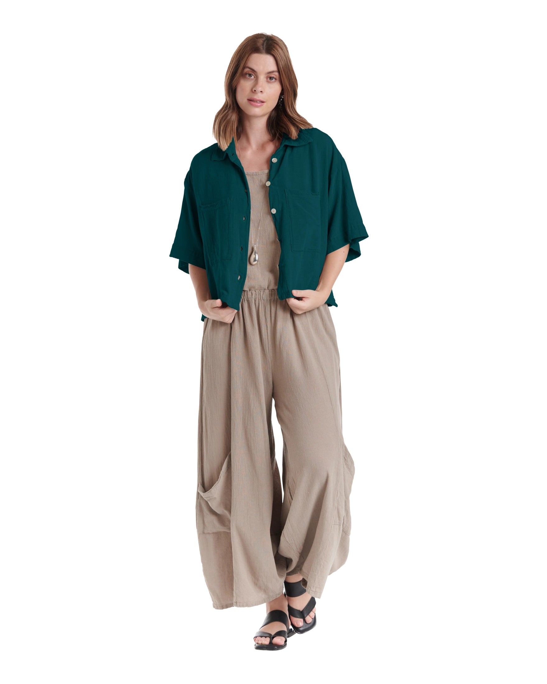 Lena Cotton Gauze Blouse – New Arrival-Oh My Gauze