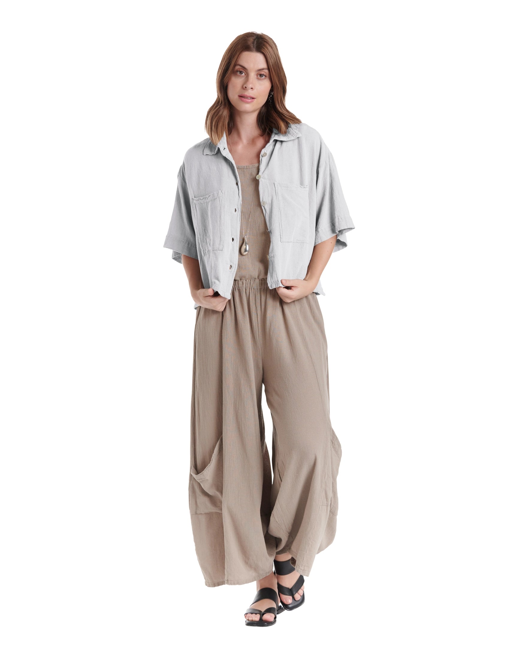 Lena Cotton Gauze Blouse – New Arrival-Oh My Gauze