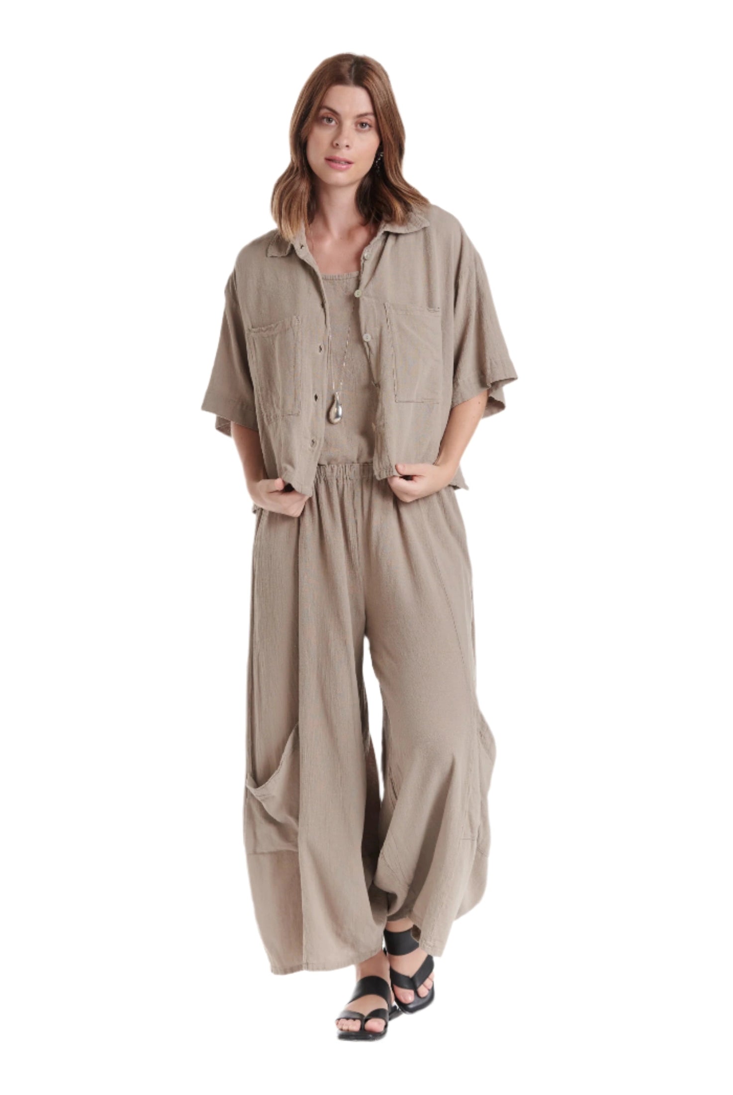 Lena Cotton Gauze Blouse – New Arrival-Oh My Gauze