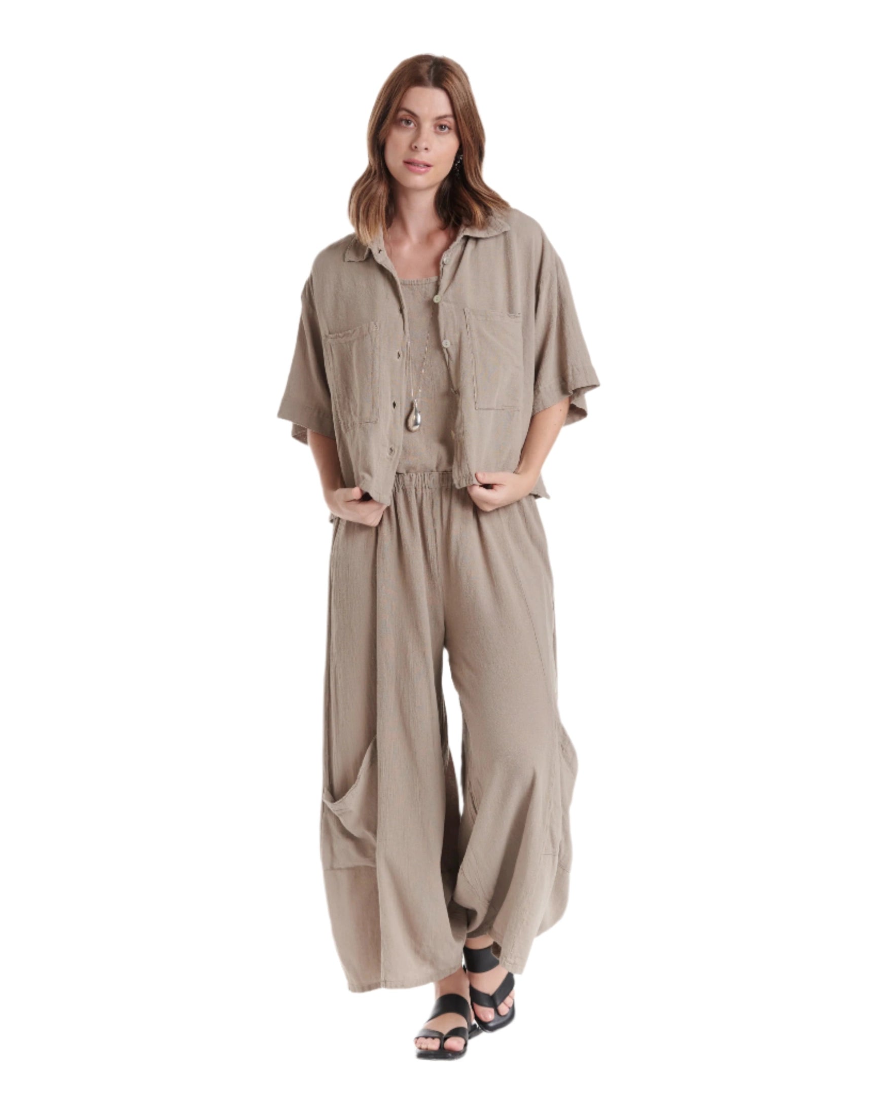 Lena Cotton Gauze Blouse – New Arrival-Oh My Gauze