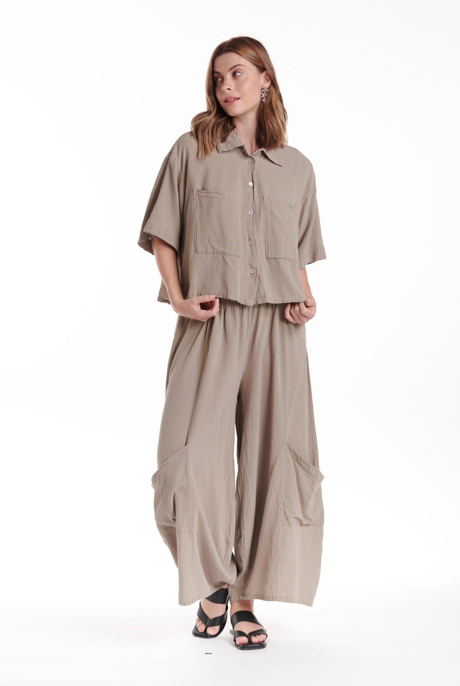 Lena Cotton Gauze Blouse – New Arrival-Oh My Gauze