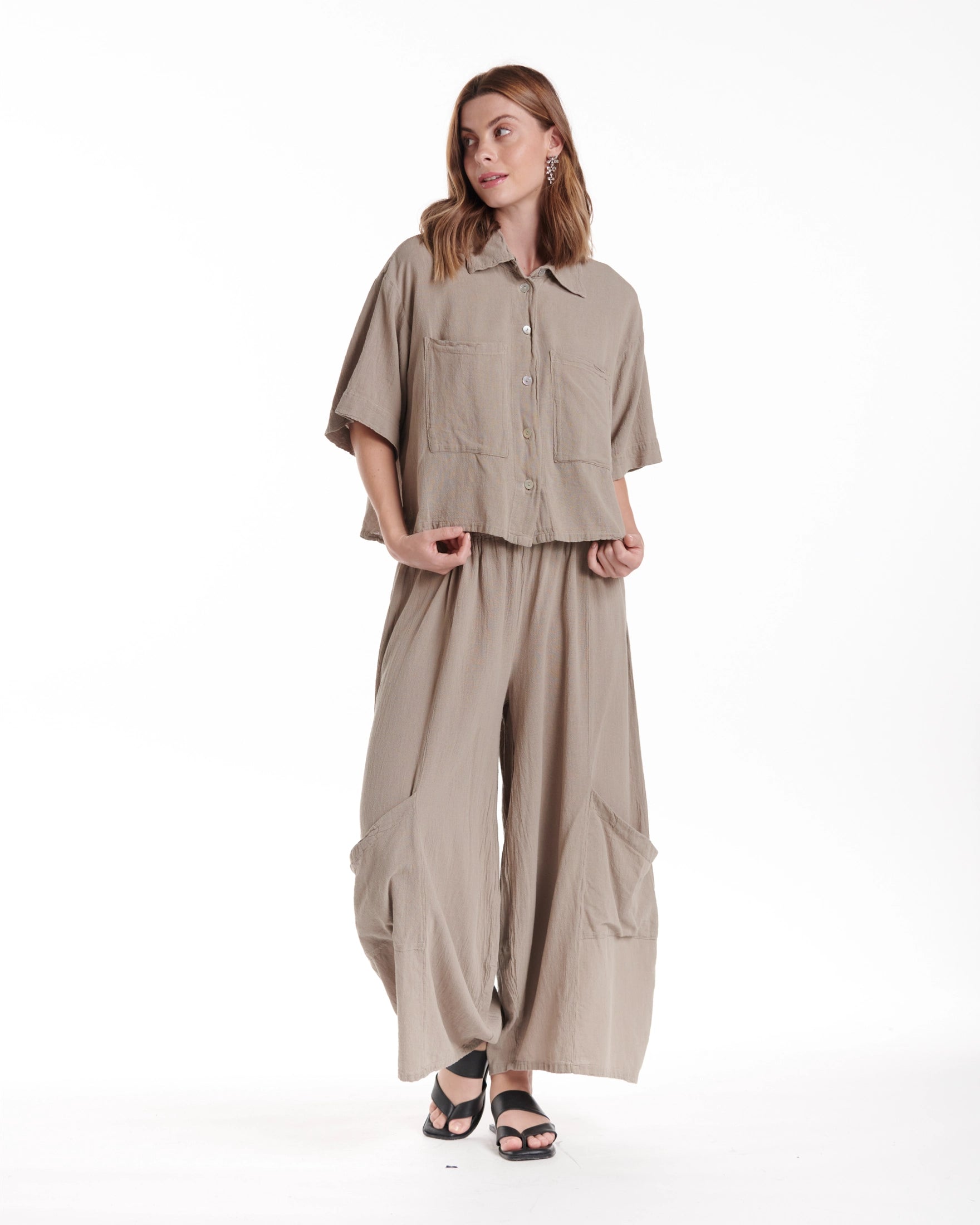 Lena Cotton Gauze Blouse – New Arrival-Oh My Gauze