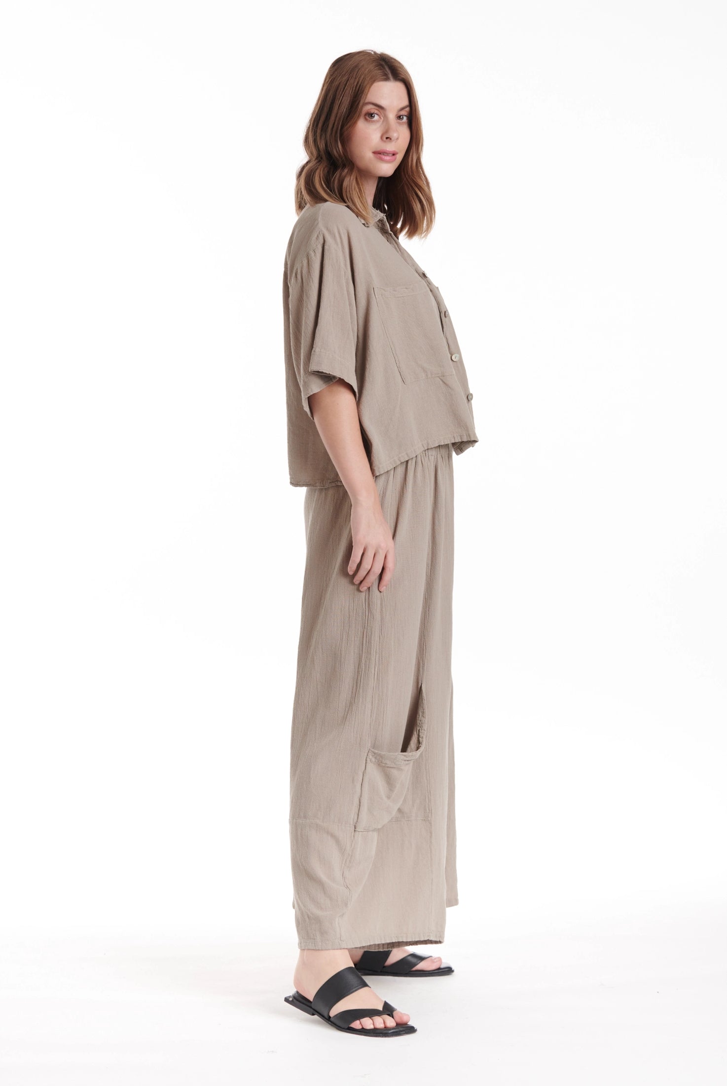 Lena Cotton Gauze Blouse – New Arrival-Oh My Gauze