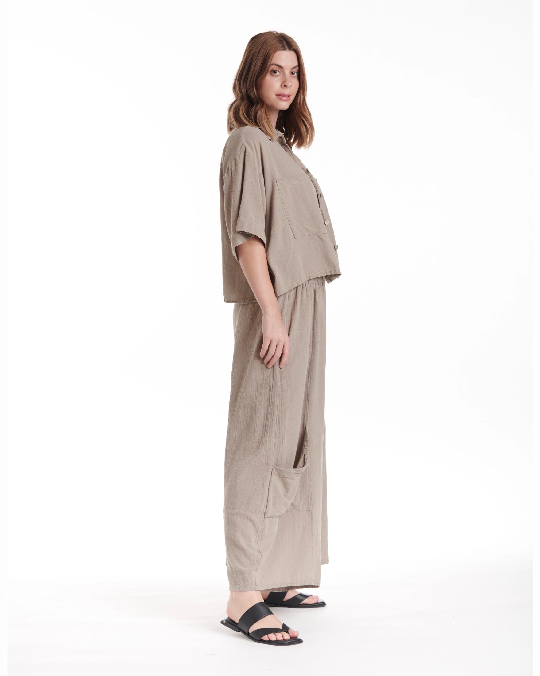 Lena Cotton Gauze Blouse – New Arrival-Oh My Gauze