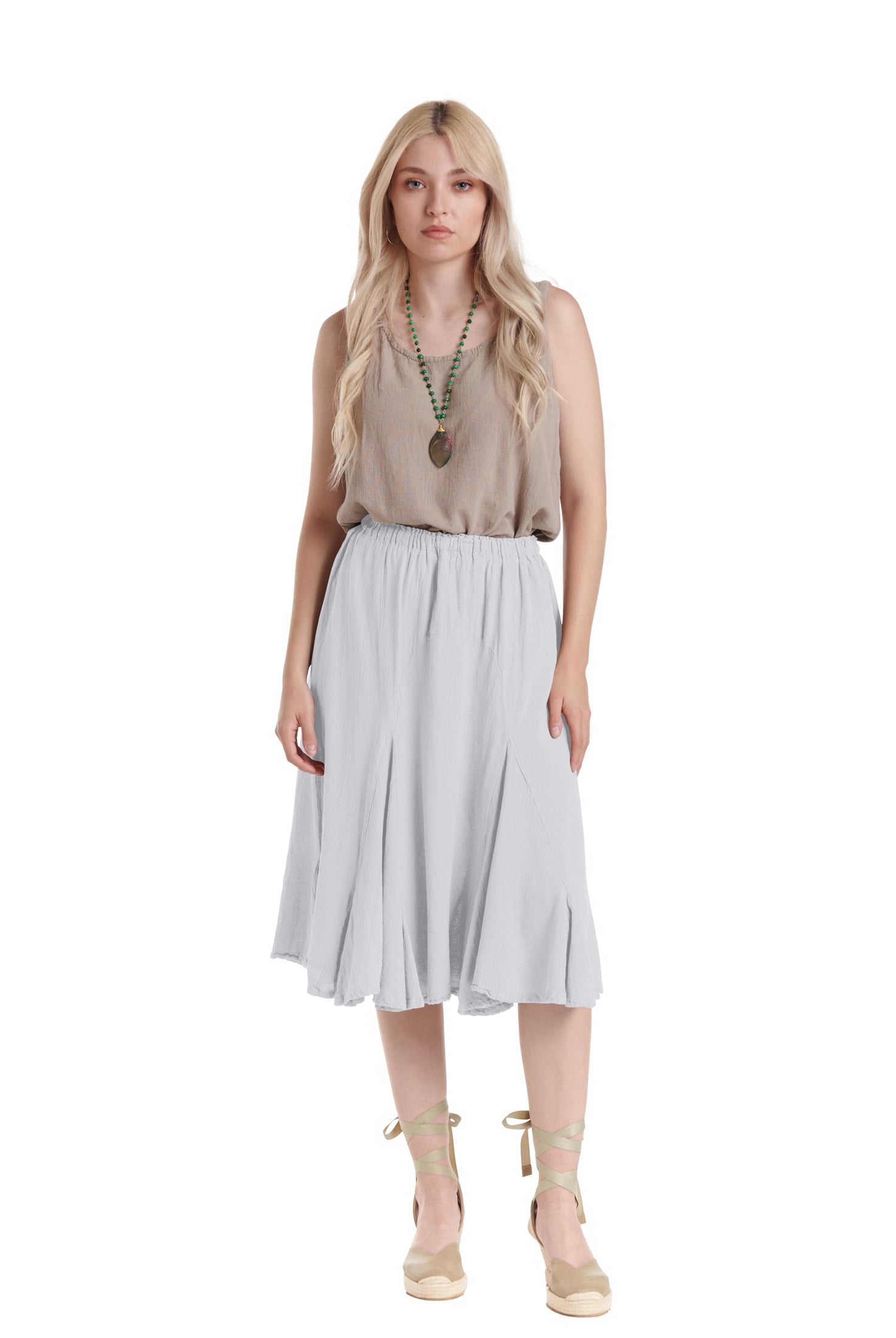 Leona Cotton Gauze Skirt – New Arrival-Oh My Gauze