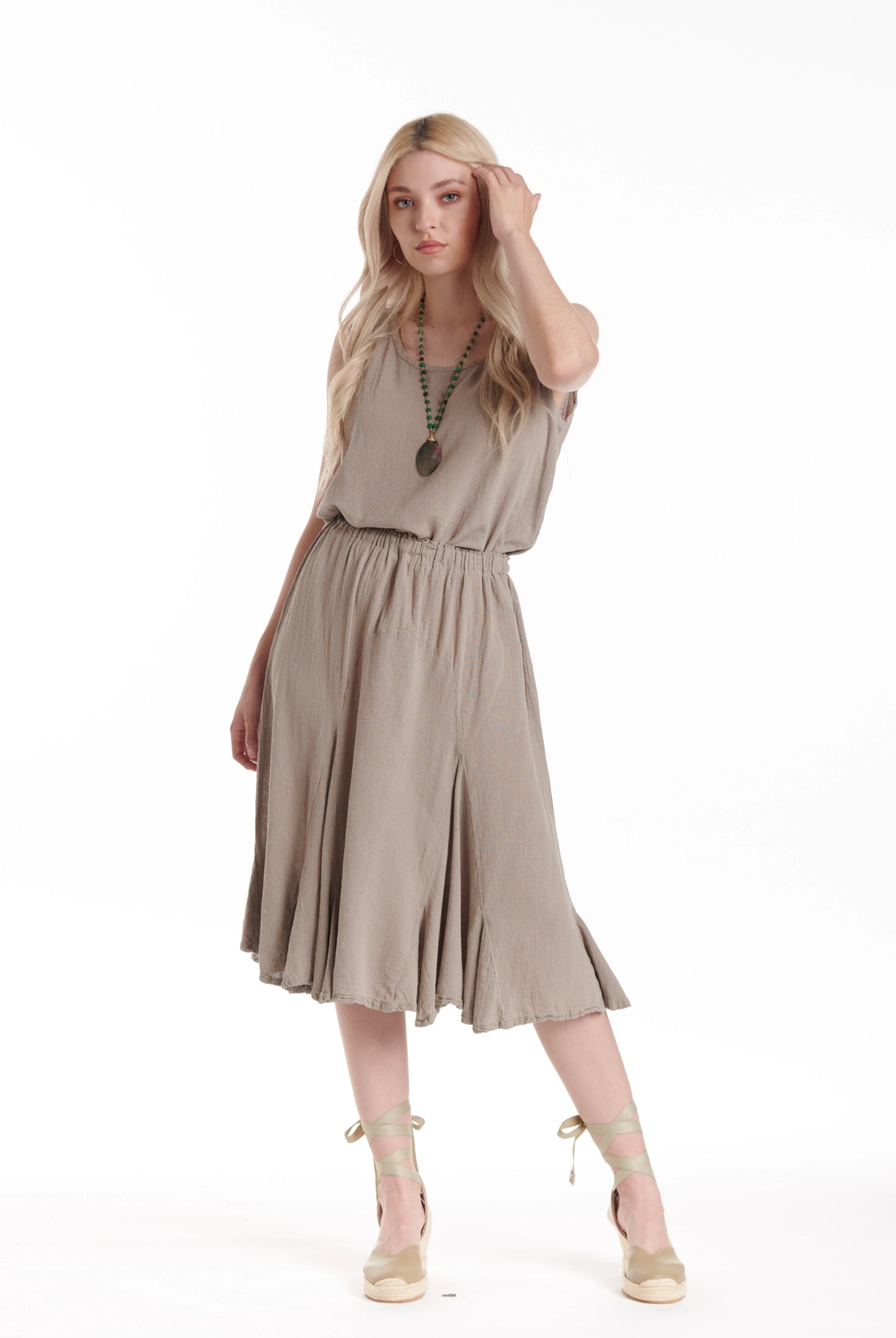 Leona Cotton Gauze Skirt – New Arrival-Oh My Gauze