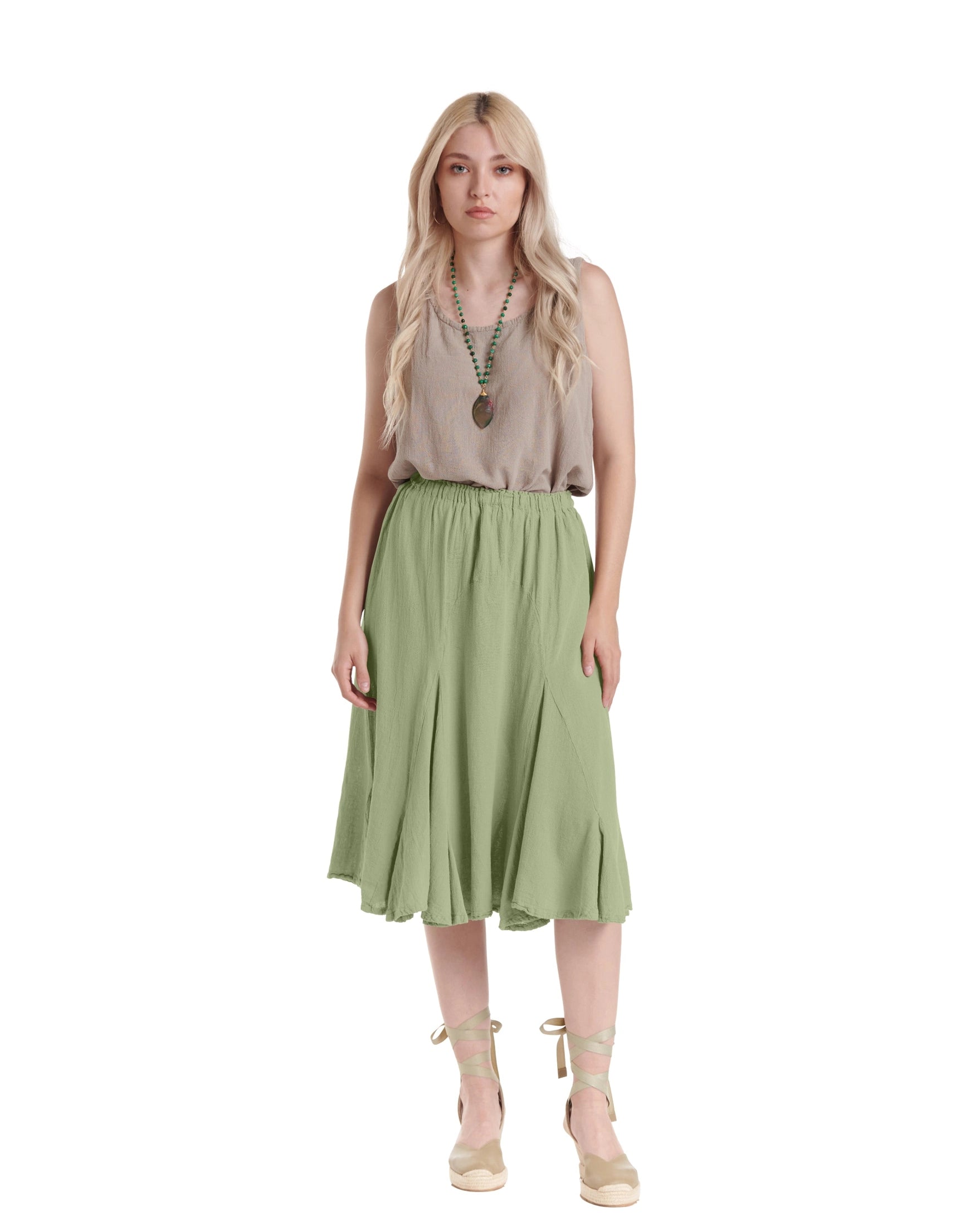 Leona Cotton Gauze Skirt – New Arrival-Oh My Gauze