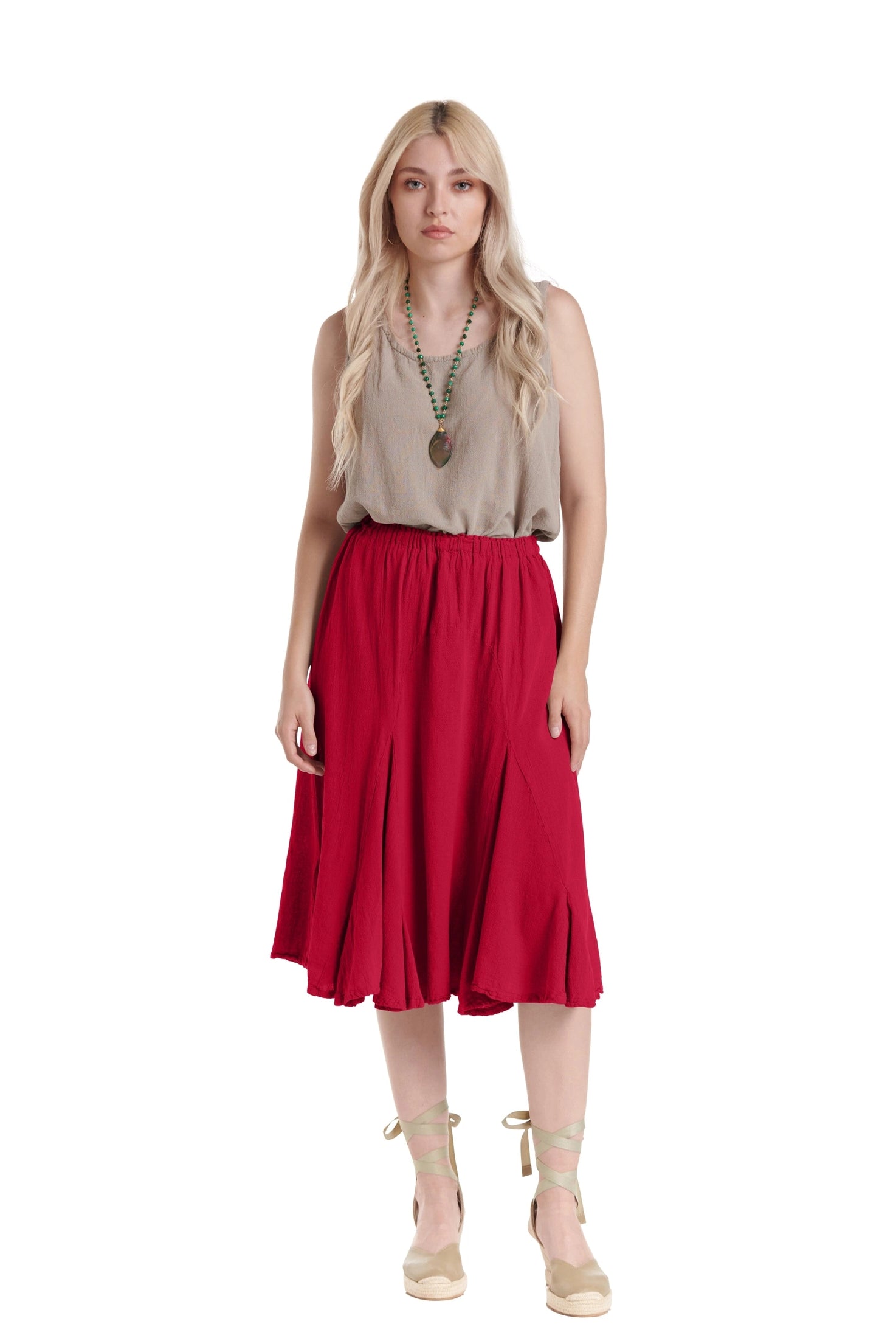 Leona Cotton Gauze Skirt – New Arrival-Oh My Gauze