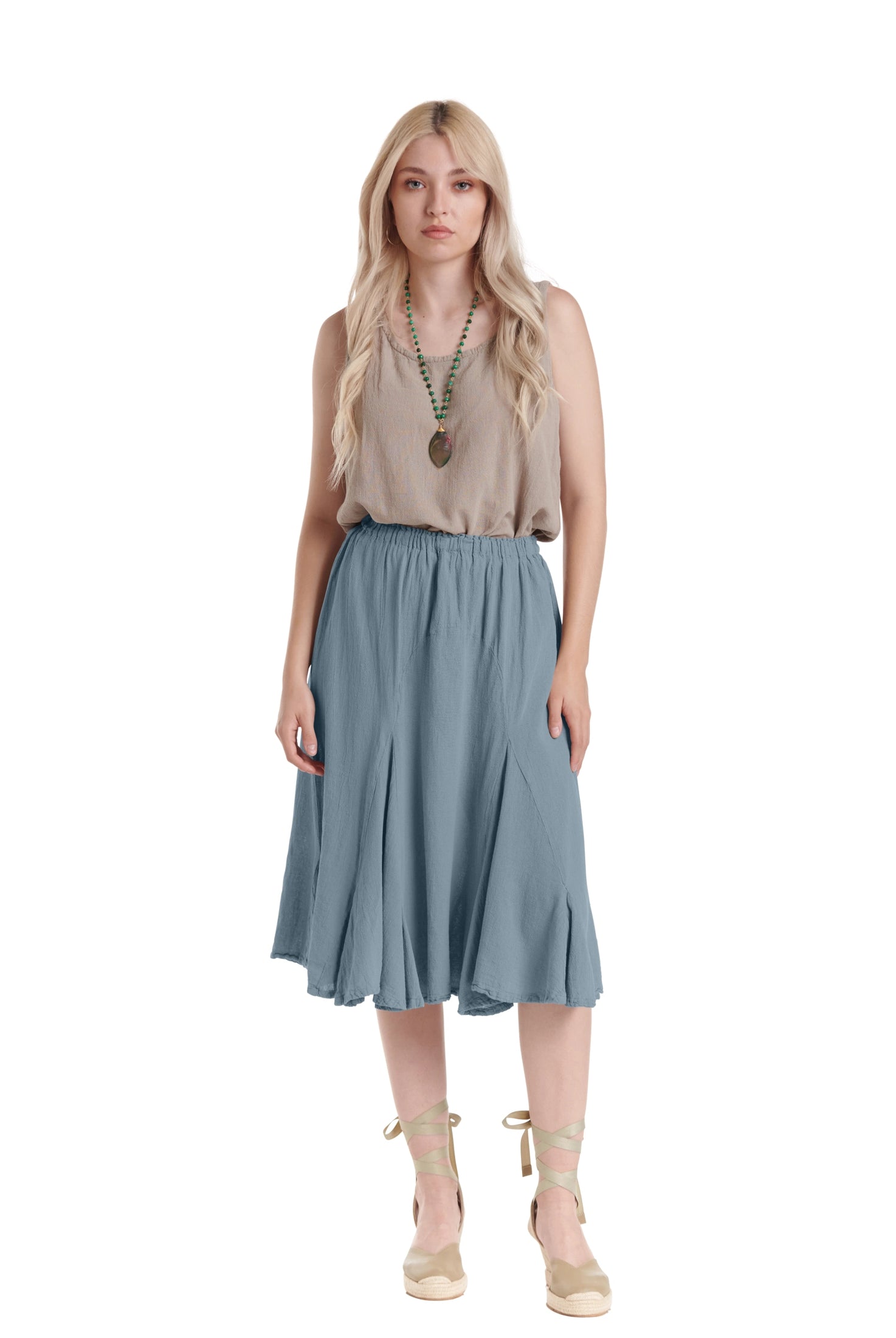 Leona Cotton Gauze Skirt – New Arrival-Oh My Gauze