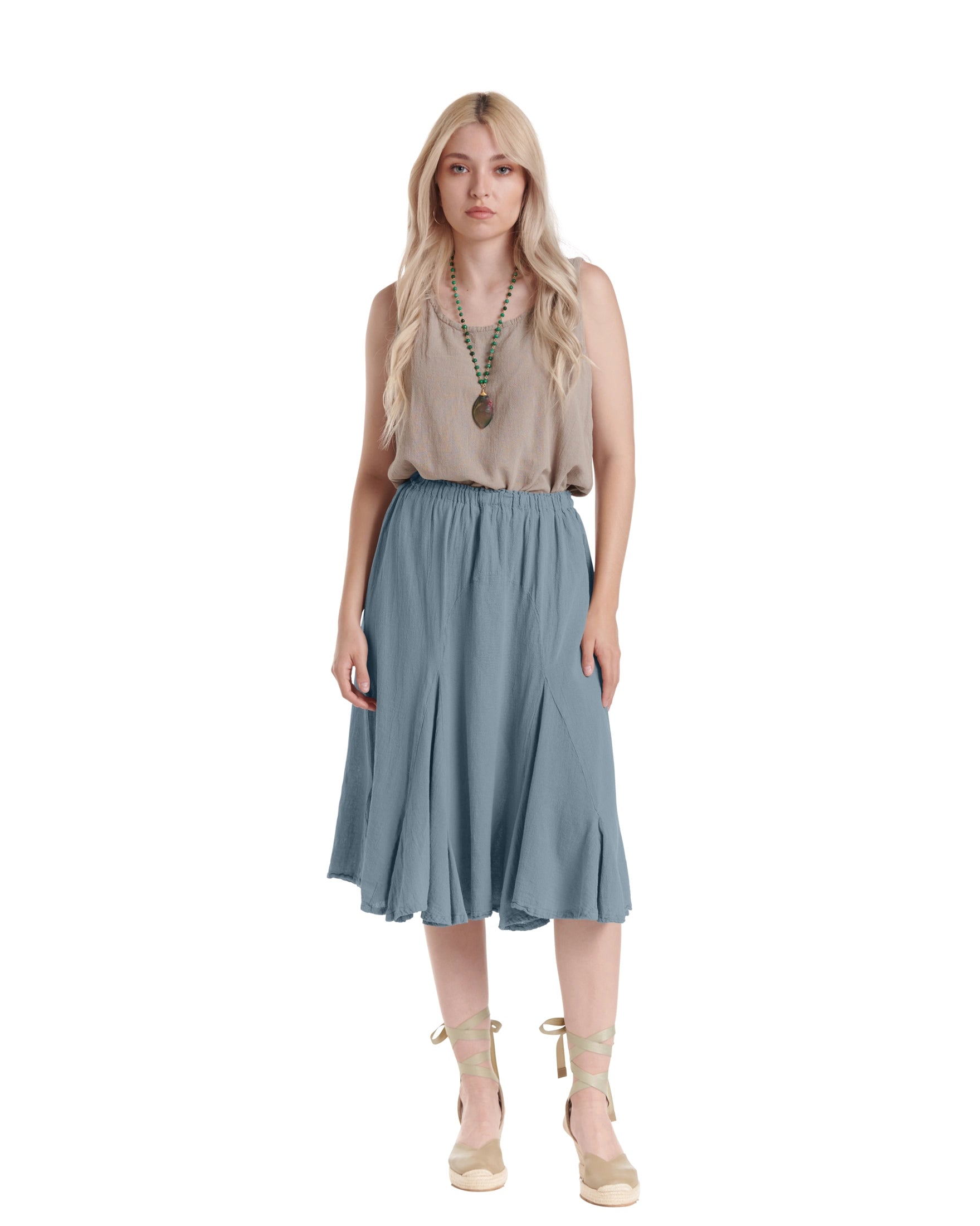 Leona Cotton Gauze Skirt – New Arrival-Oh My Gauze
