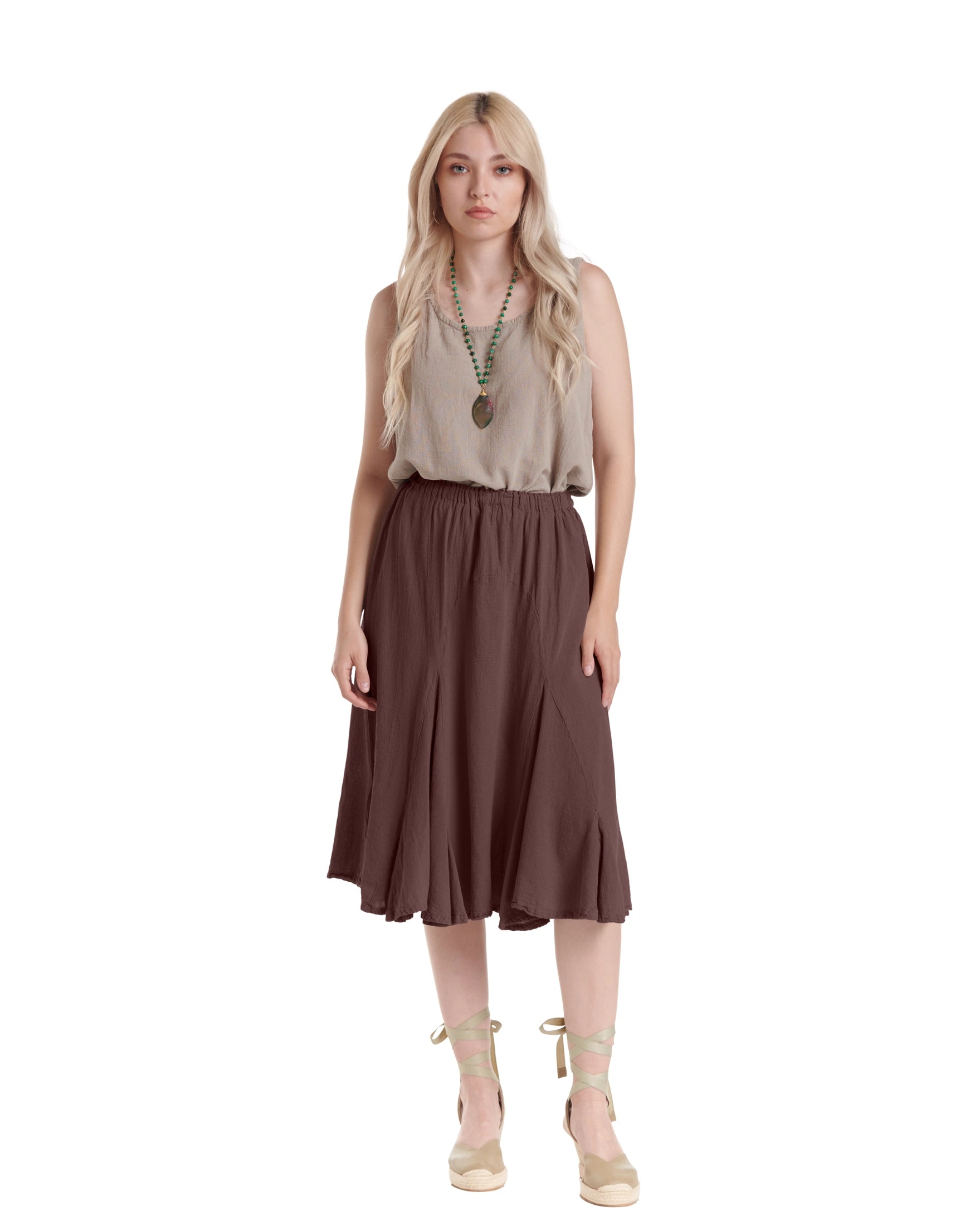 Leona Cotton Gauze Skirt – New Arrival-Oh My Gauze
