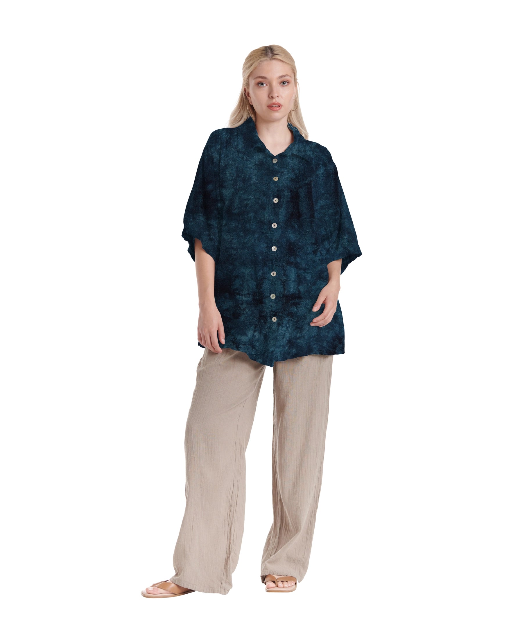 Lotus Cotton Gauze Blouse – New Arrival-Oh My Gauze