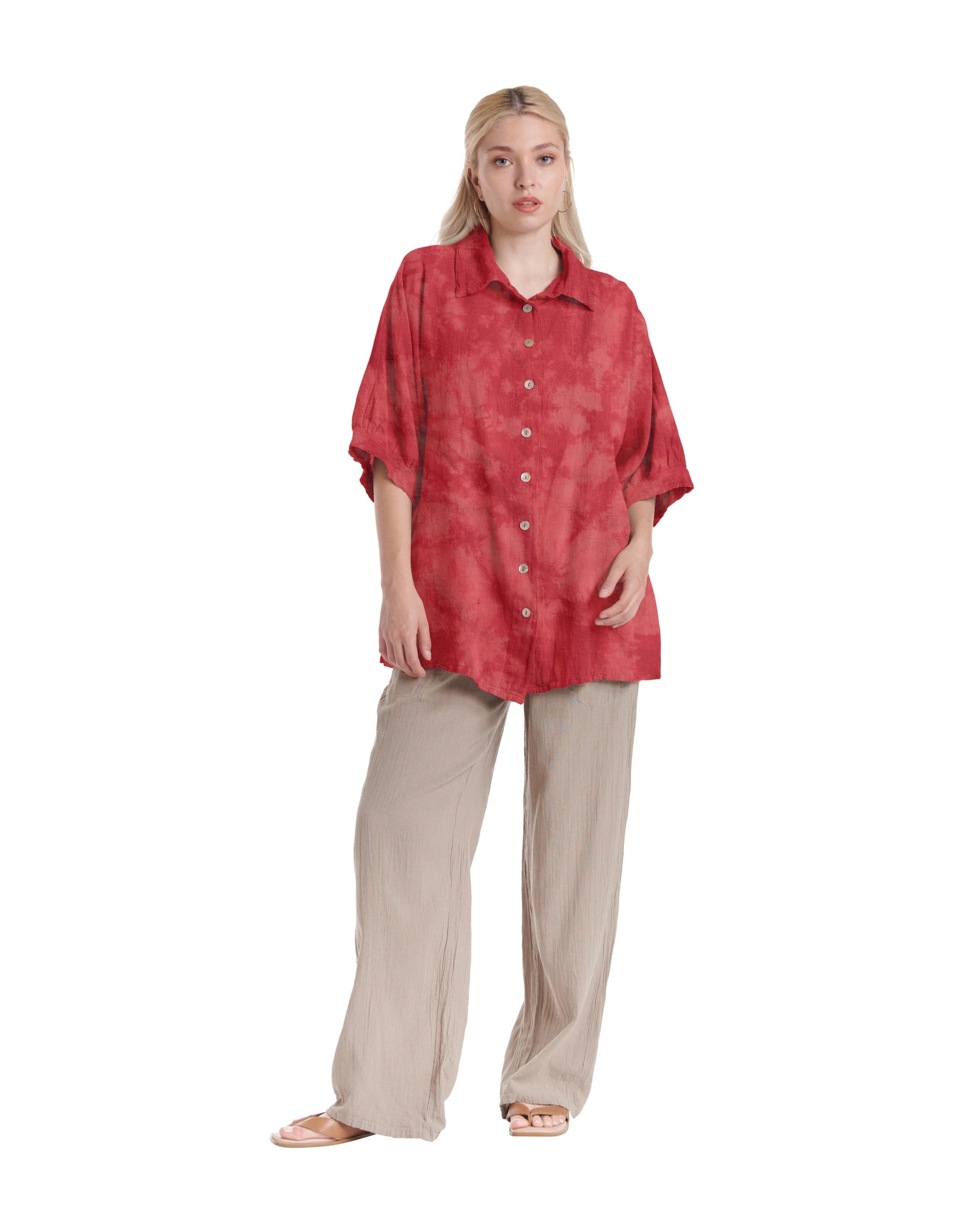 Lotus Cotton Gauze Blouse – New Arrival-Oh My Gauze