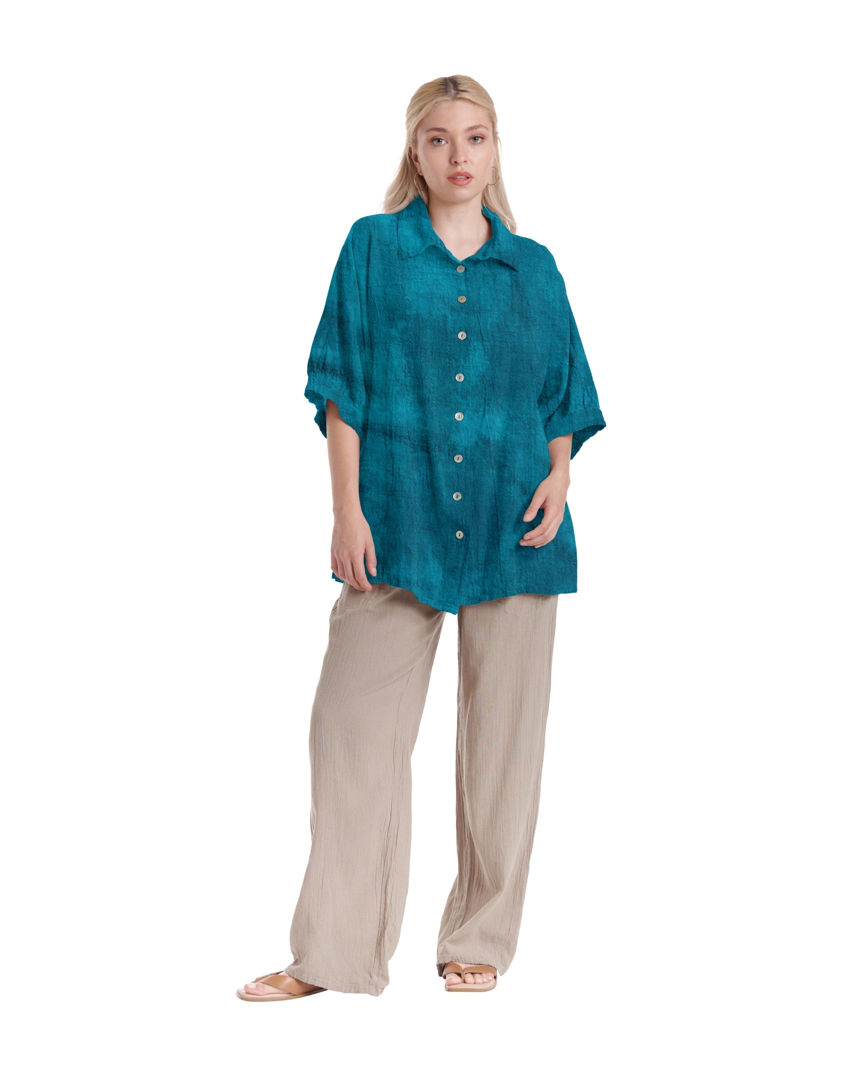 Lotus Cotton Gauze Blouse – New Arrival-Oh My Gauze