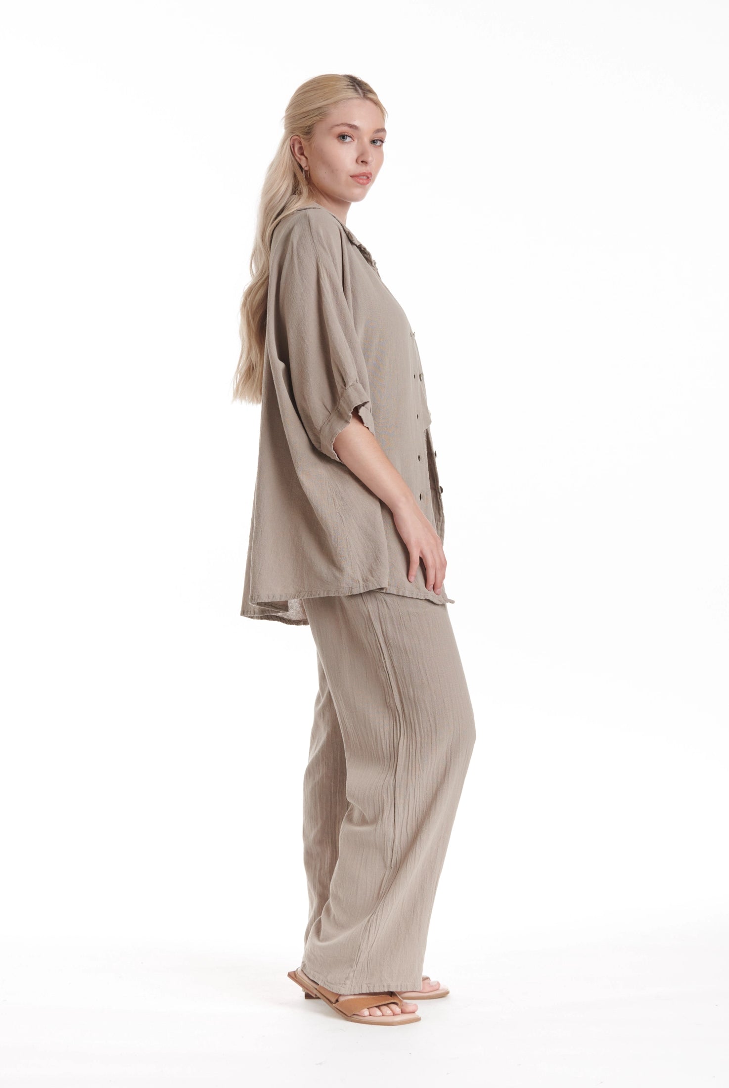 Lotus Cotton Gauze Blouse – New Arrival-Oh My Gauze