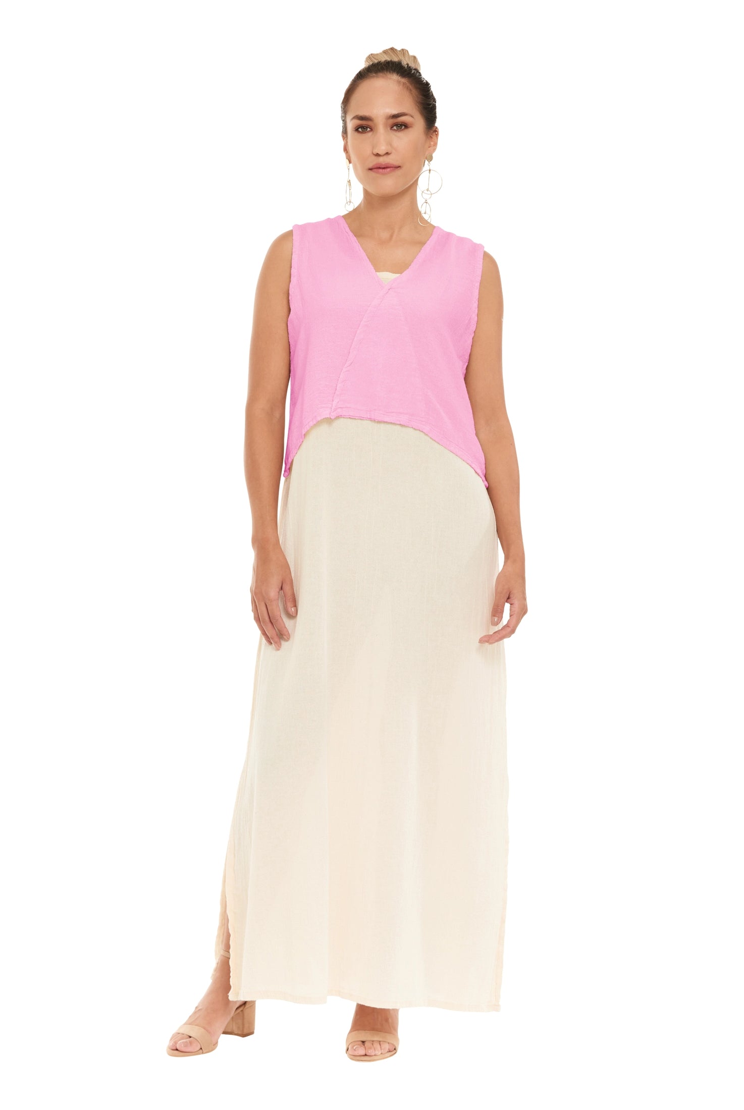 Luisa Crop Cotton Gauze Blouse-Oh My Gauze