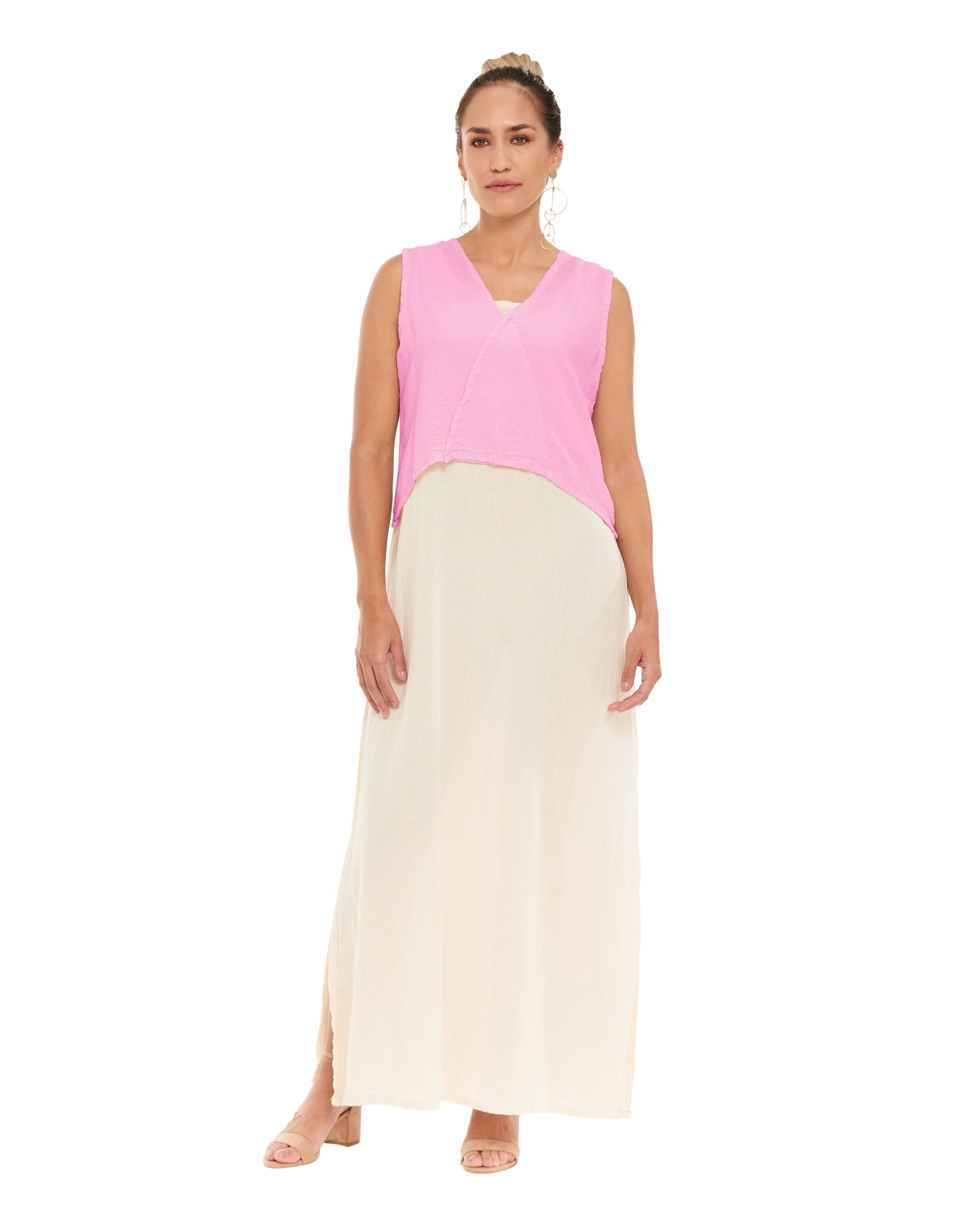 Luisa Crop Cotton Gauze Blouse-Oh My Gauze